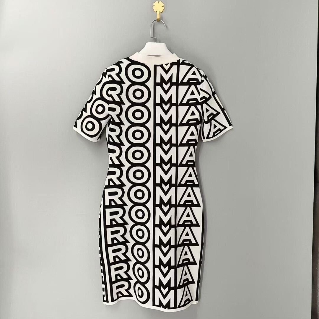 Fendi Fendi Logo Print Knit Dress Size US 38 / EU 54 - 2 Thumbnail