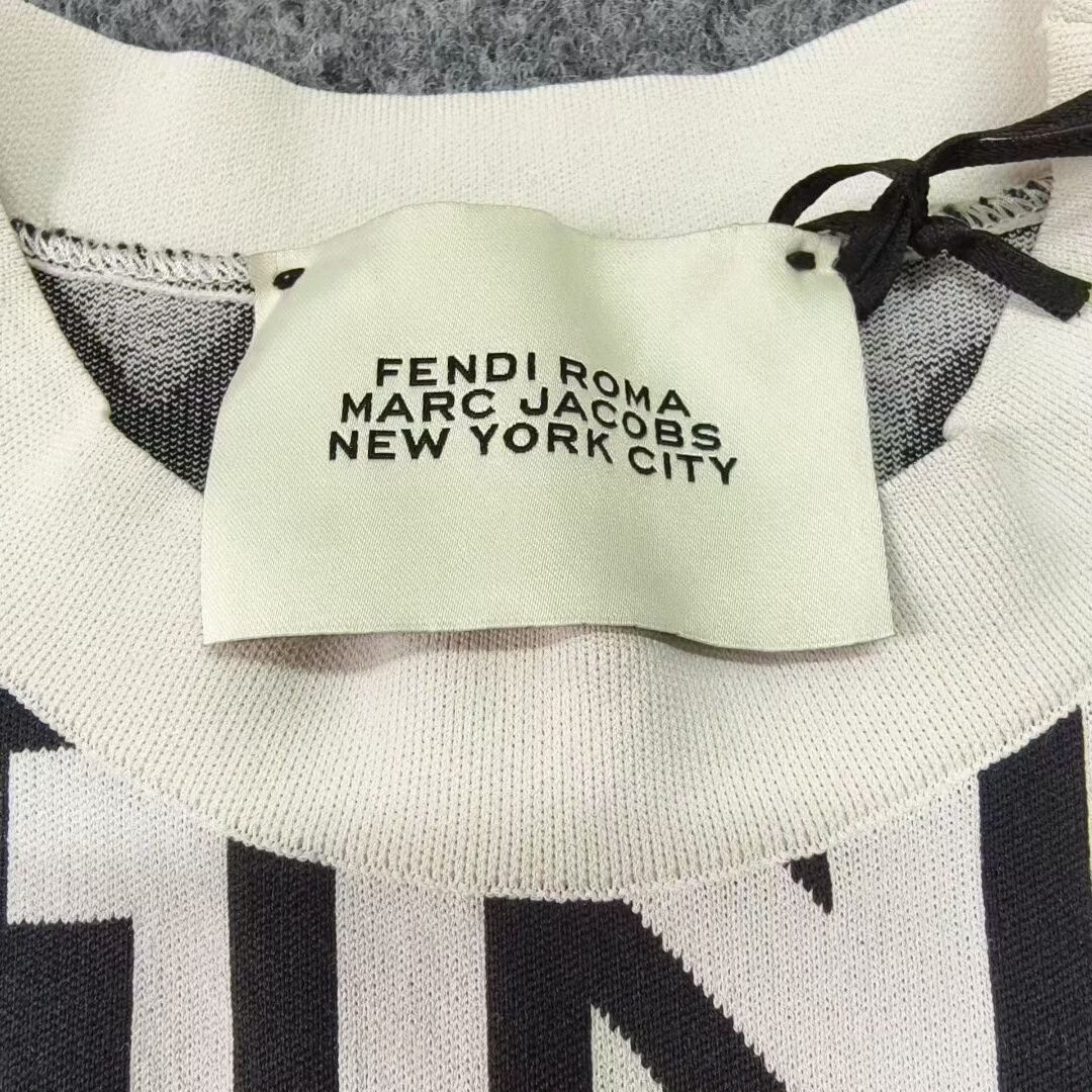Fendi Fendi Logo Print Knit Dress Size US 38 / EU 54 - 3 Thumbnail