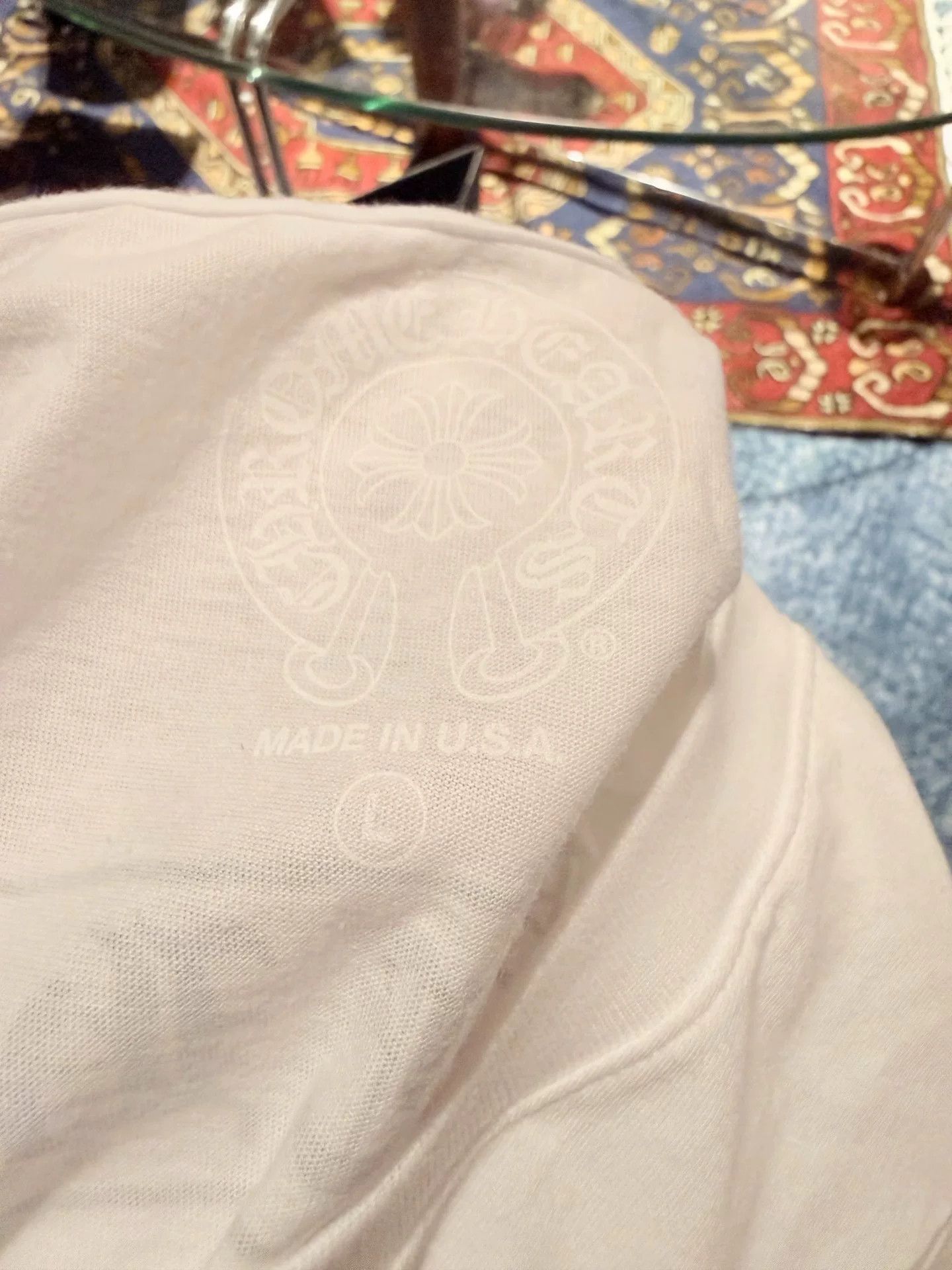 Chrome Hearts Chrome Hearts White Scroll Short Sleeve Size US L / EU 52-54 / 3 - 5 Thumbnail