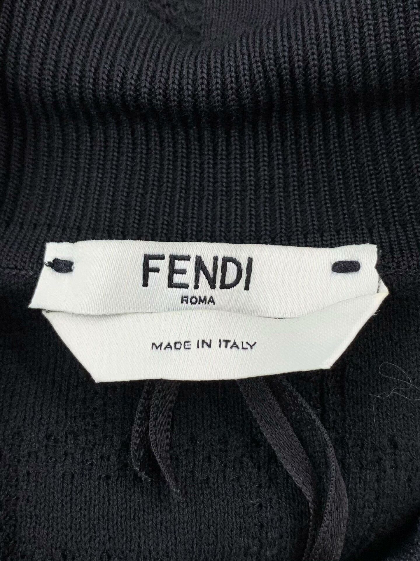 Fendi Fendi Black Patterned Knit Sweater Size US S / EU 44-46 / 1 - 3 Thumbnail