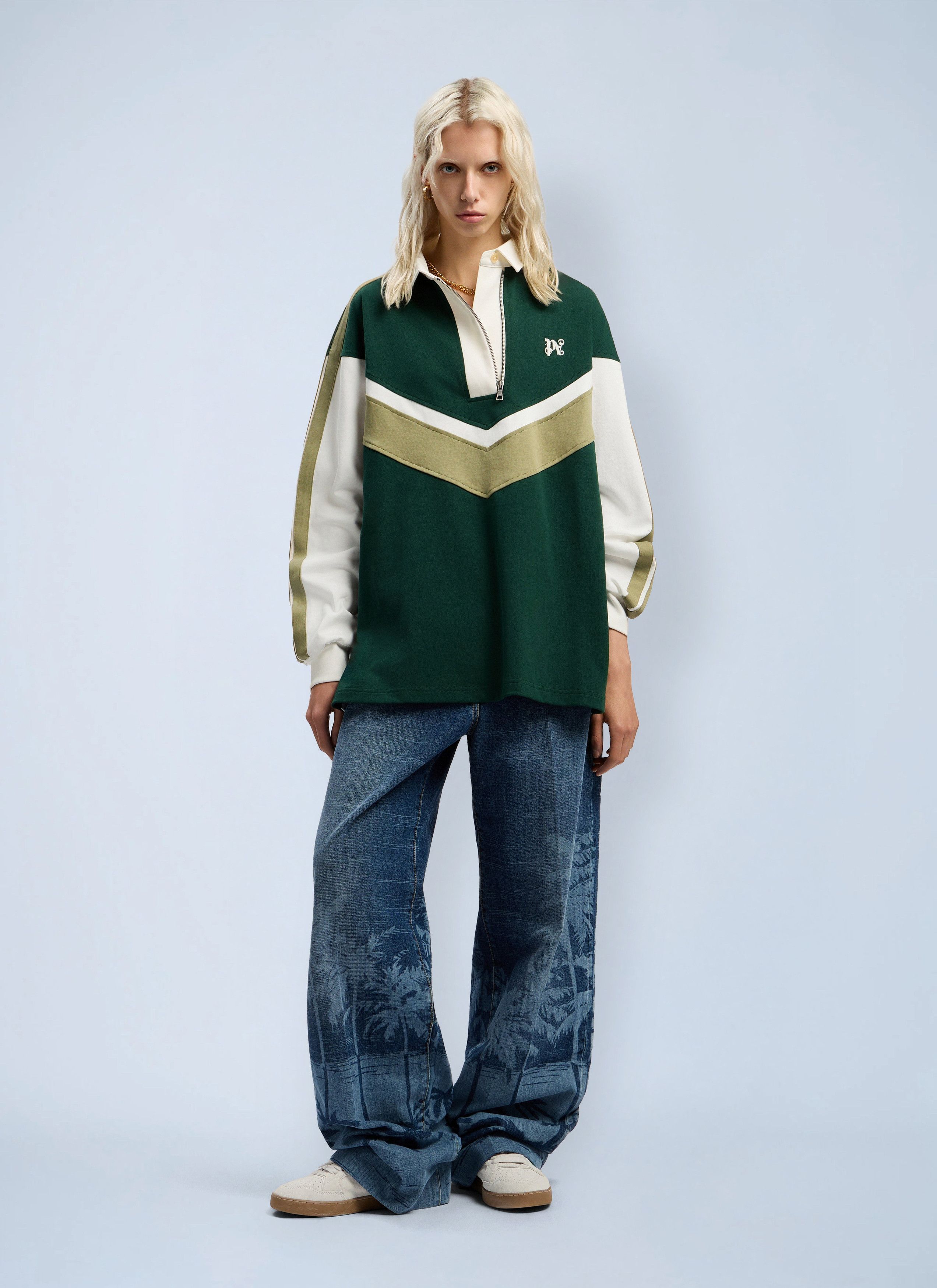 Palm Angels Monogram Polo Shirt Size XXS / US 00 / IT 34 - 2 Thumbnail
