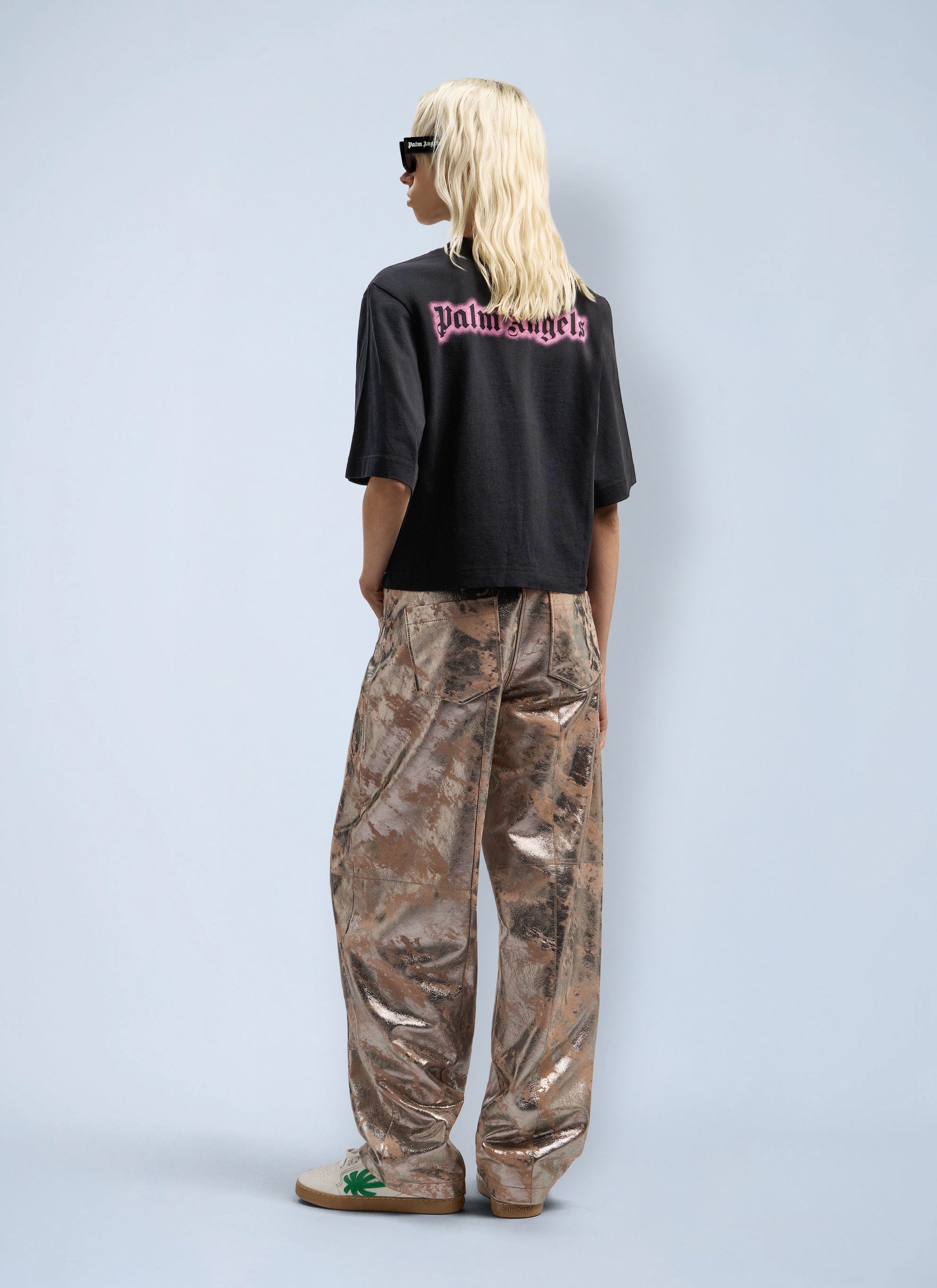Palm Angels Classic Logo Cropped T-Shirt Size XXS / US 00 / IT 34 - 2 Thumbnail