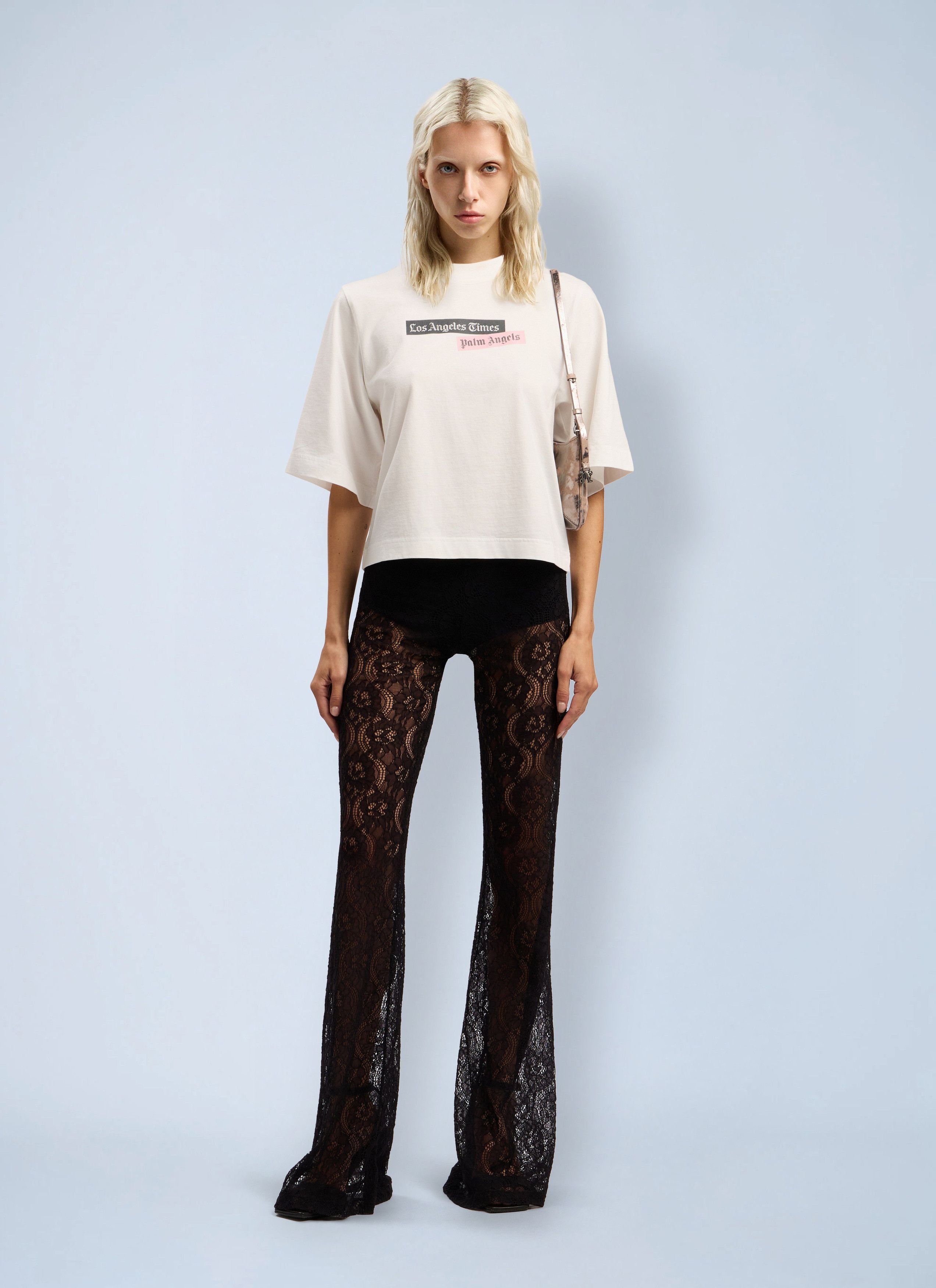 Palm Angels PaxLaTimes Cropped T-Shirt Size XXS / US 00 / IT 34 - 2 Thumbnail