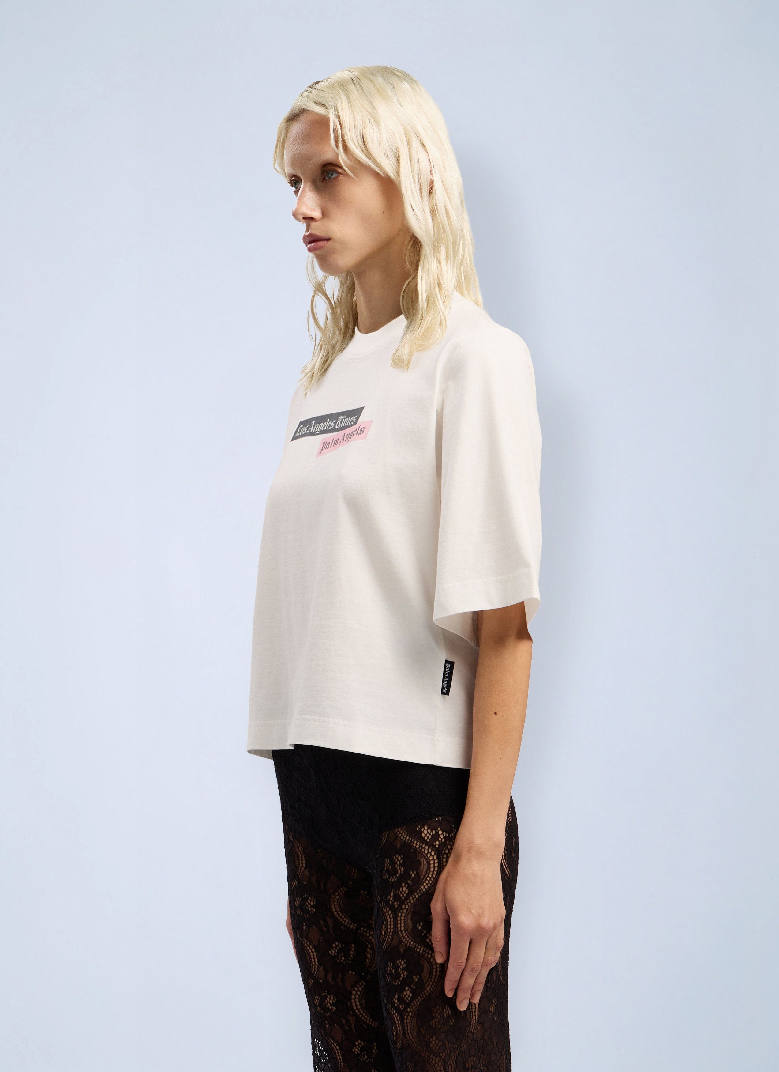 Palm Angels PaxLaTimes Cropped T-Shirt Size XXS / US 00 / IT 34 - 3 Thumbnail