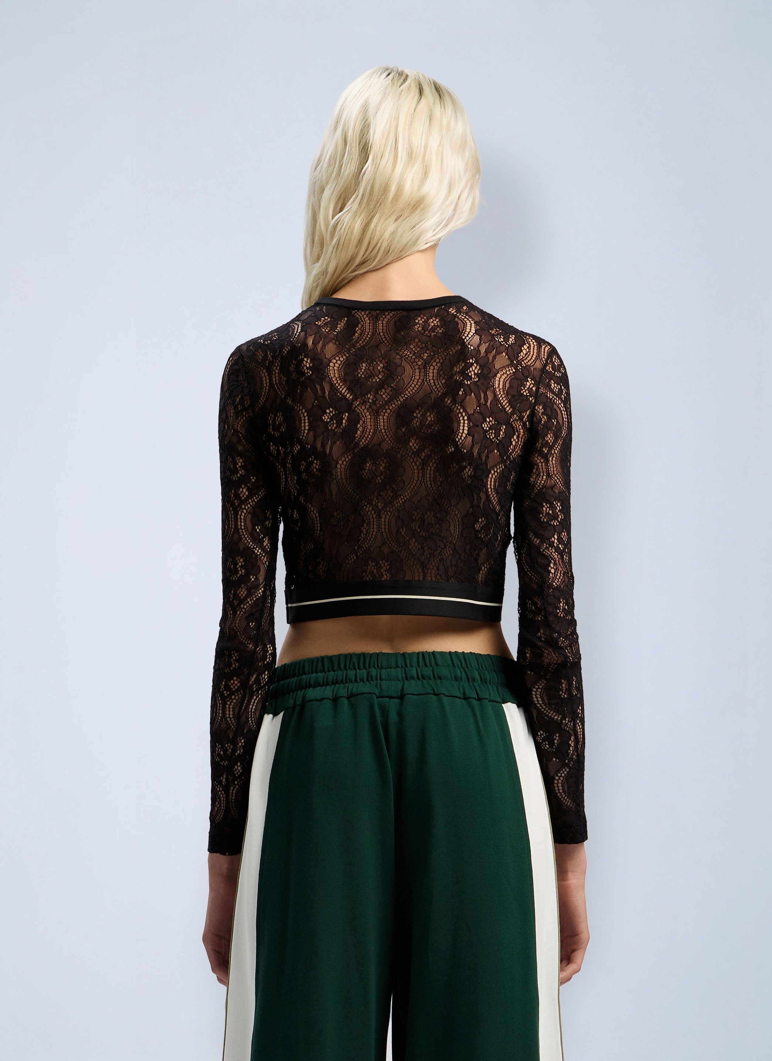 Palm Angels Classic Logo Lace Top Size XS / US 0-2 / IT 36-38 - 4 Thumbnail