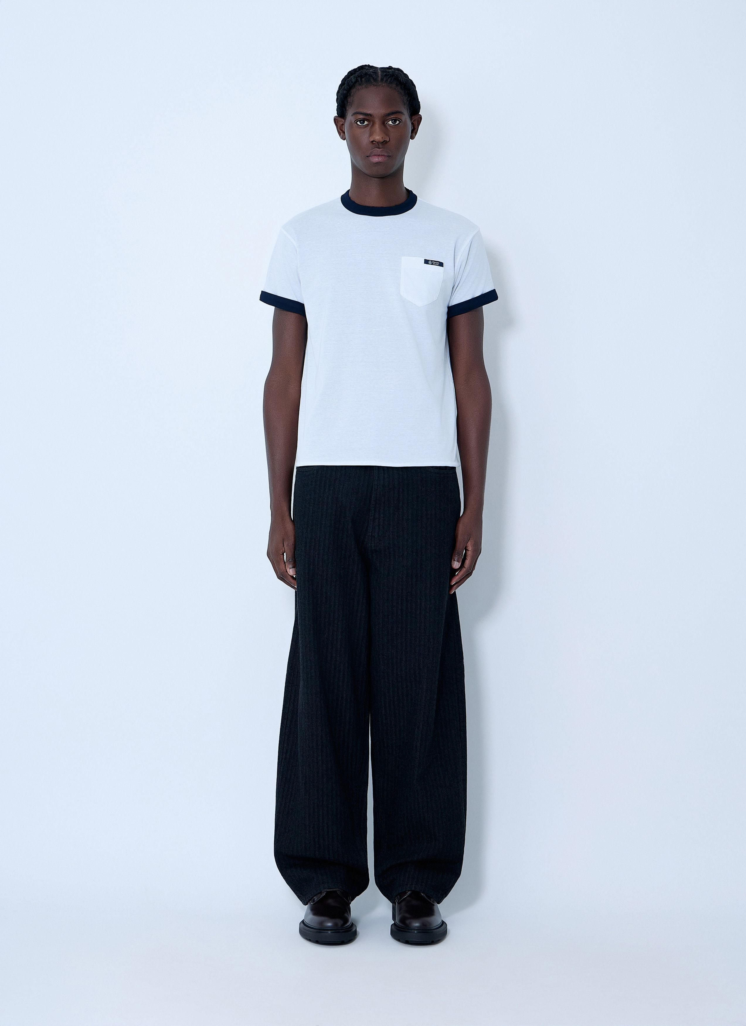 Prada Logo Motif T-Shirt Size US S / EU 44-46 / 1 - 2 Thumbnail