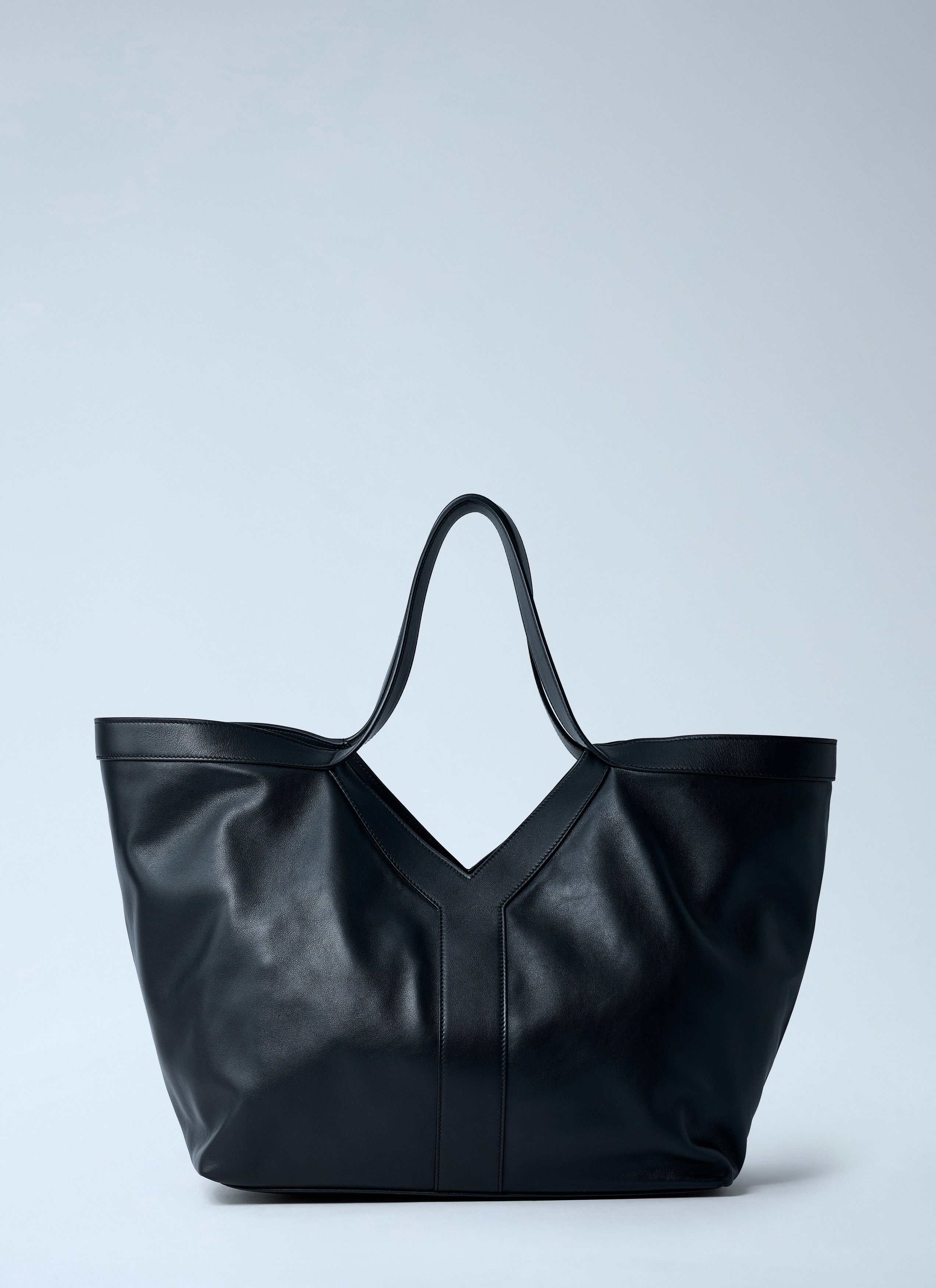 Saint Laurent Paris Large Y-Shaped Leather Tote Bag Size ONE SIZE - 3 Thumbnail
