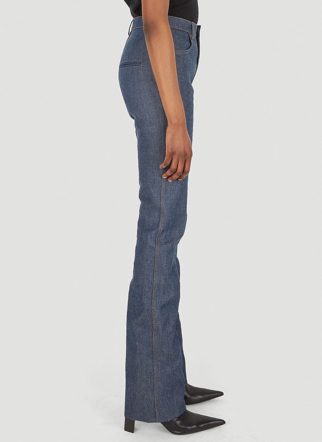 Saint Laurent Paris Straight-Leg Denim Jeans Size 27" / US 4 / IT 40 - 3 Thumbnail