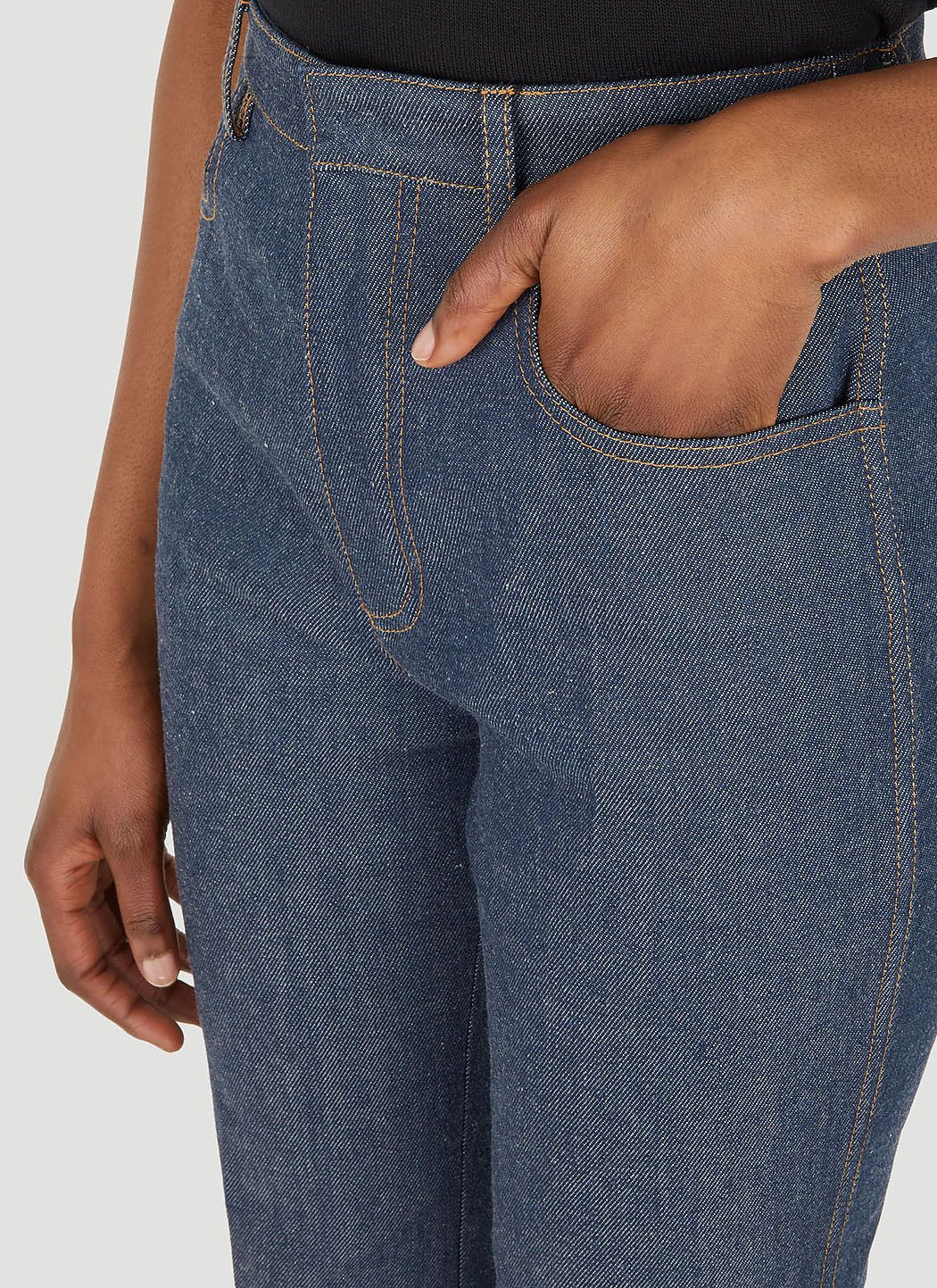 Saint Laurent Paris Straight-Leg Denim Jeans Size 28" / US 6 / IT 42 - 5 Thumbnail