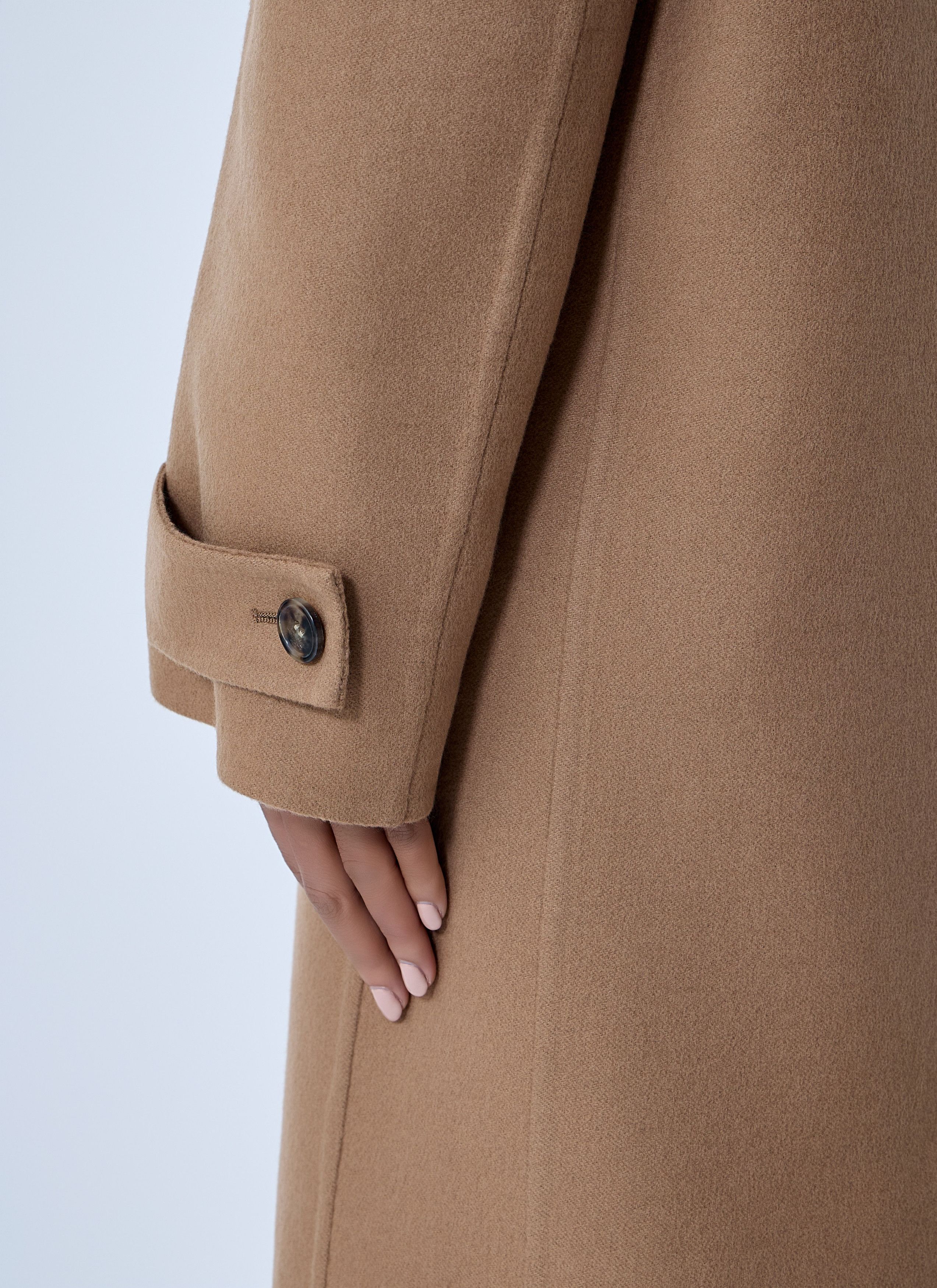Saint Laurent Paris Brushed Cashmere-And-Wool-Blend Coat Size S / US 4 / IT 40 - 6 Thumbnail