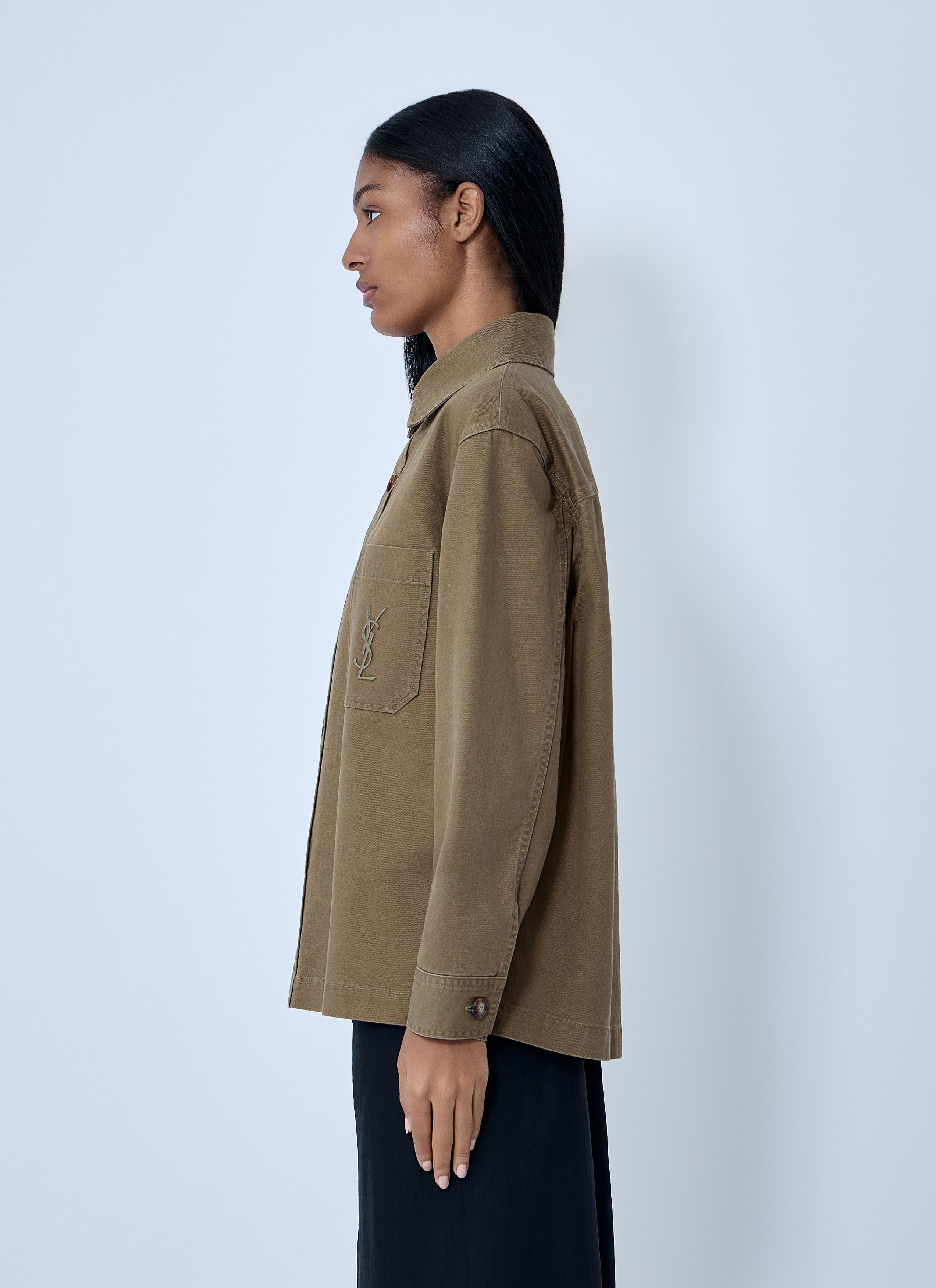 Saint Laurent Paris Cotton Shirt Size S / US 4 / IT 40 - 3 Thumbnail