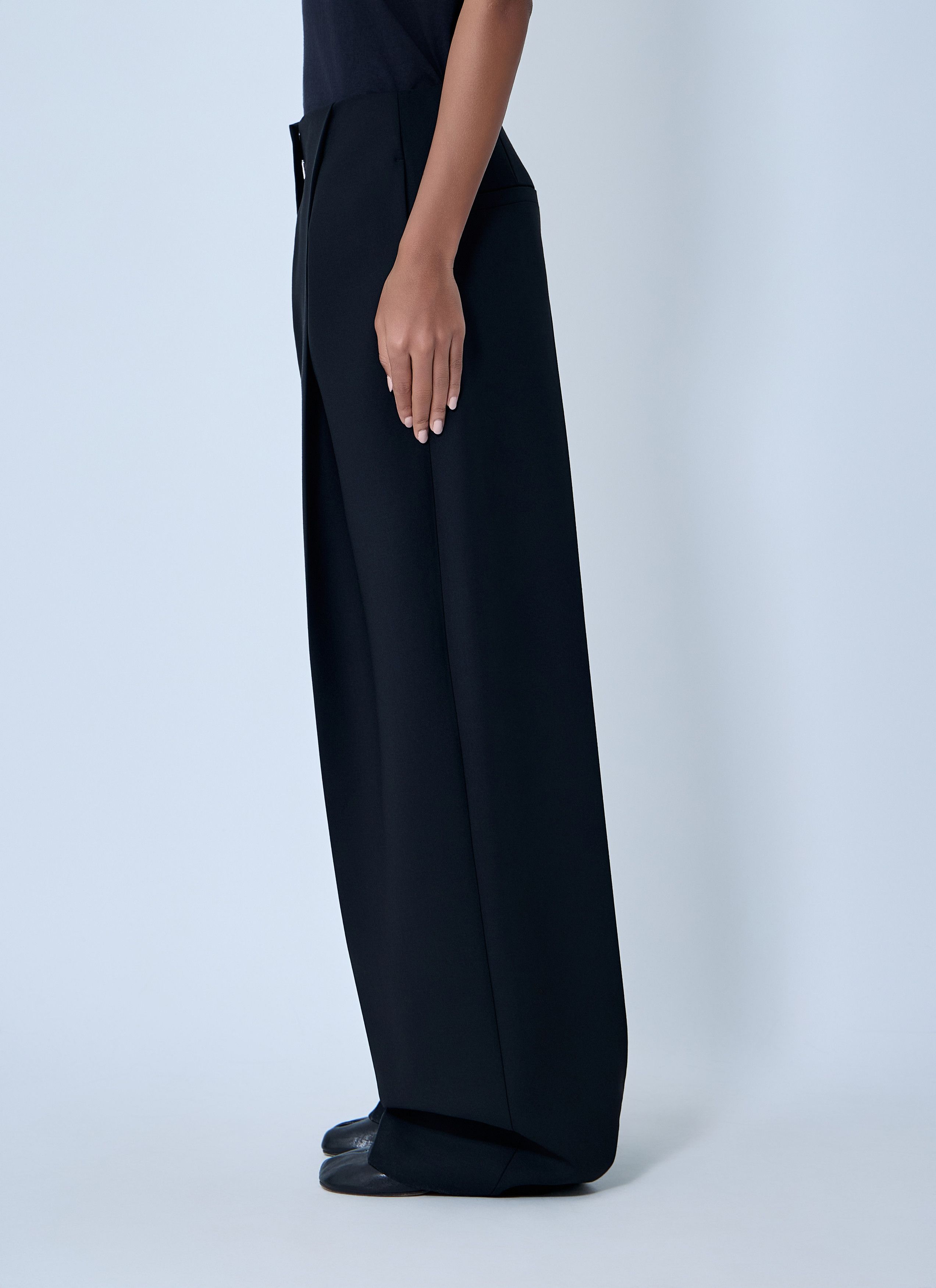 Sportmax Wool-Blend Tailored Pants Size 30" / US 8 / IT 44 - 3 Thumbnail