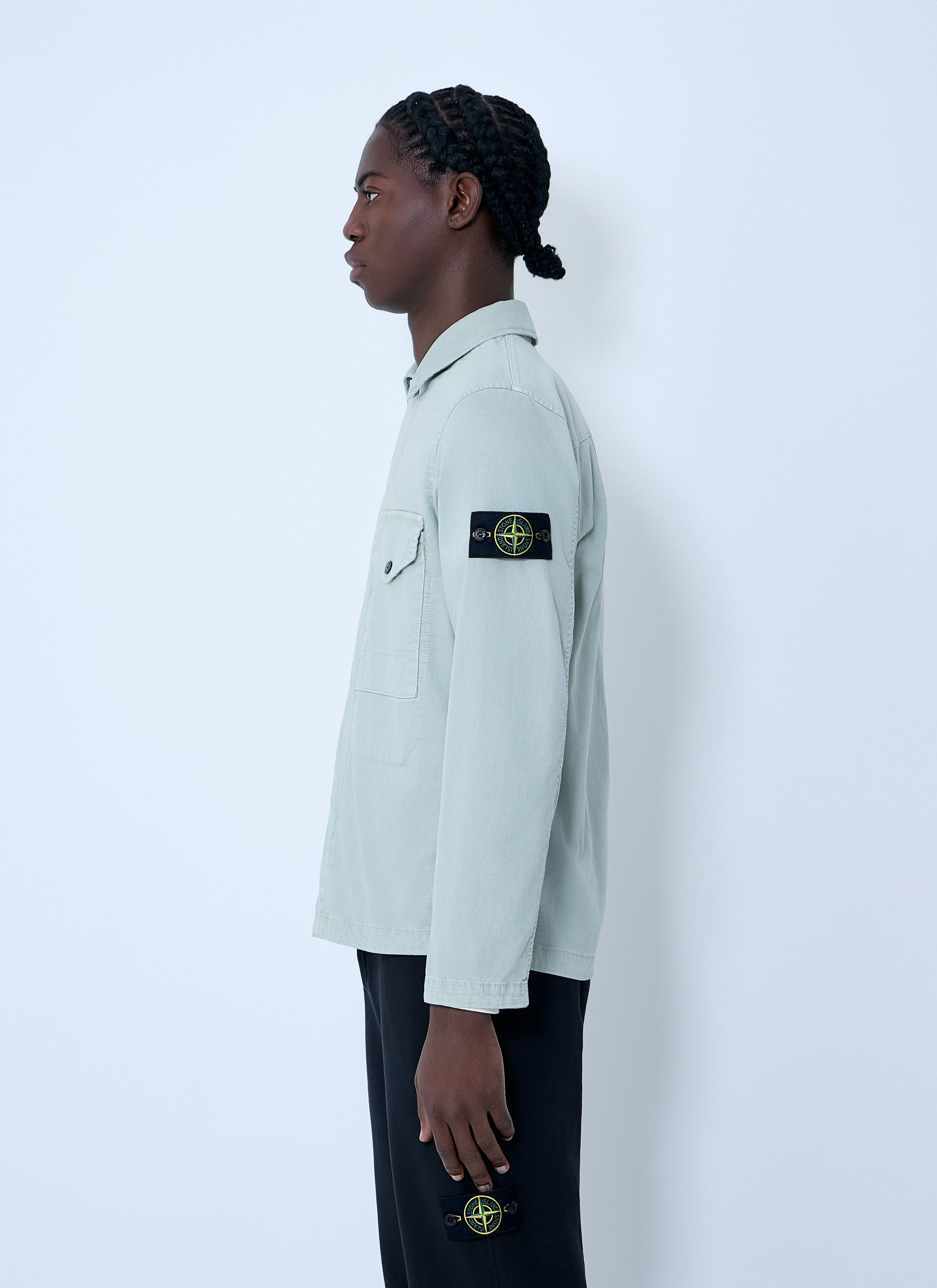 Stone Island Logo Patch Overshirt Size US XL / EU 56 / 4 - 3 Thumbnail