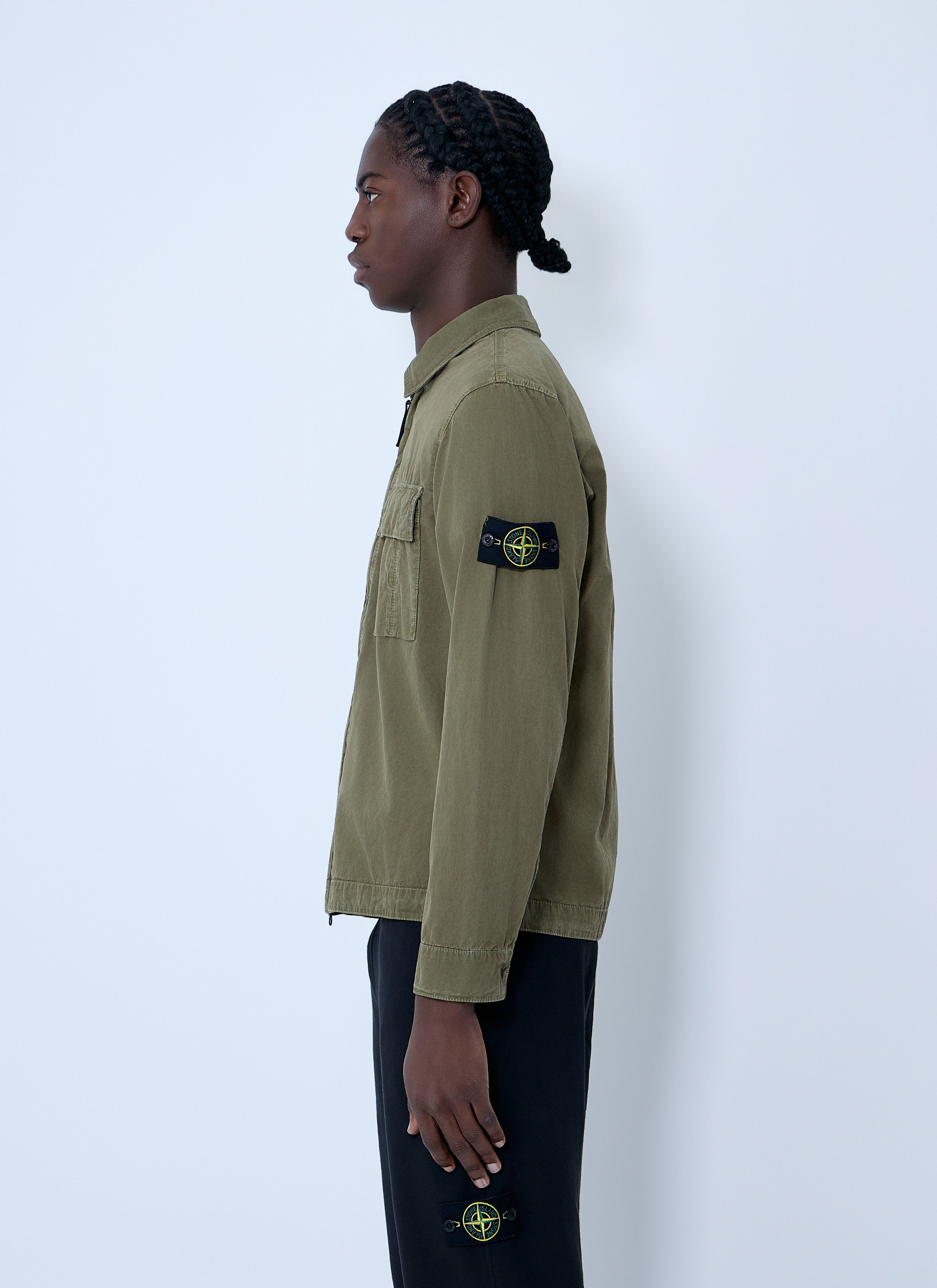 Stone Island Logo Patch Overshirt Size US XL / EU 56 / 4 - 3 Thumbnail