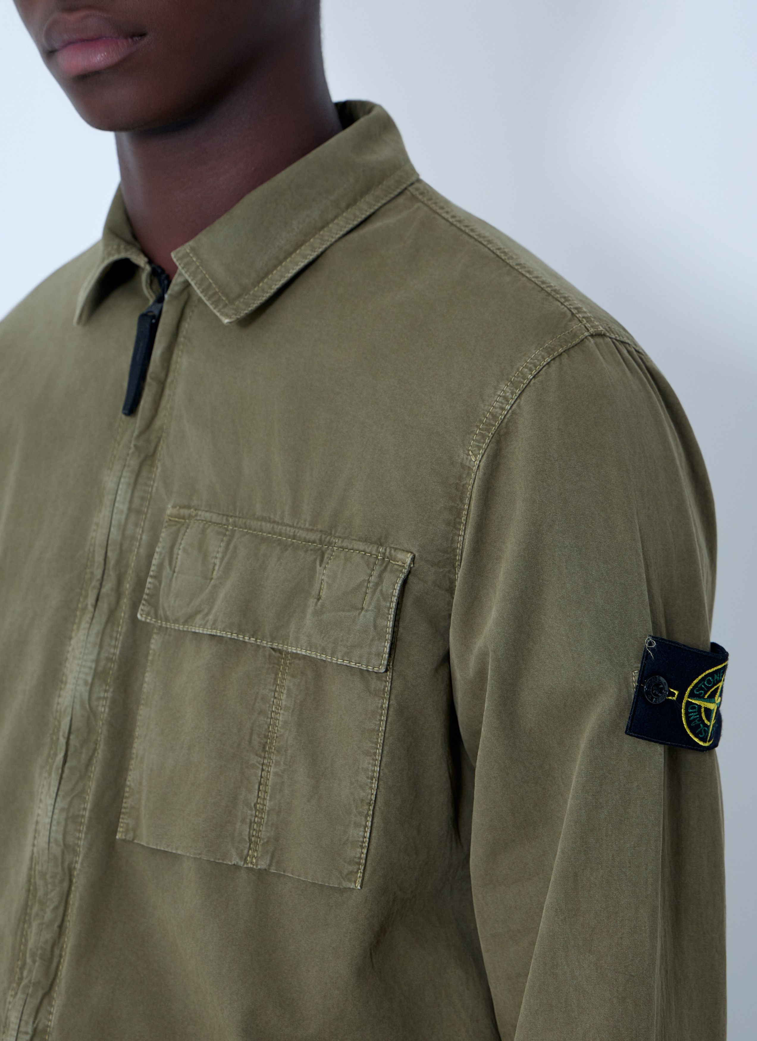 Stone Island Logo Patch Overshirt Size US XXL / EU 58 / 5 - 5 Thumbnail