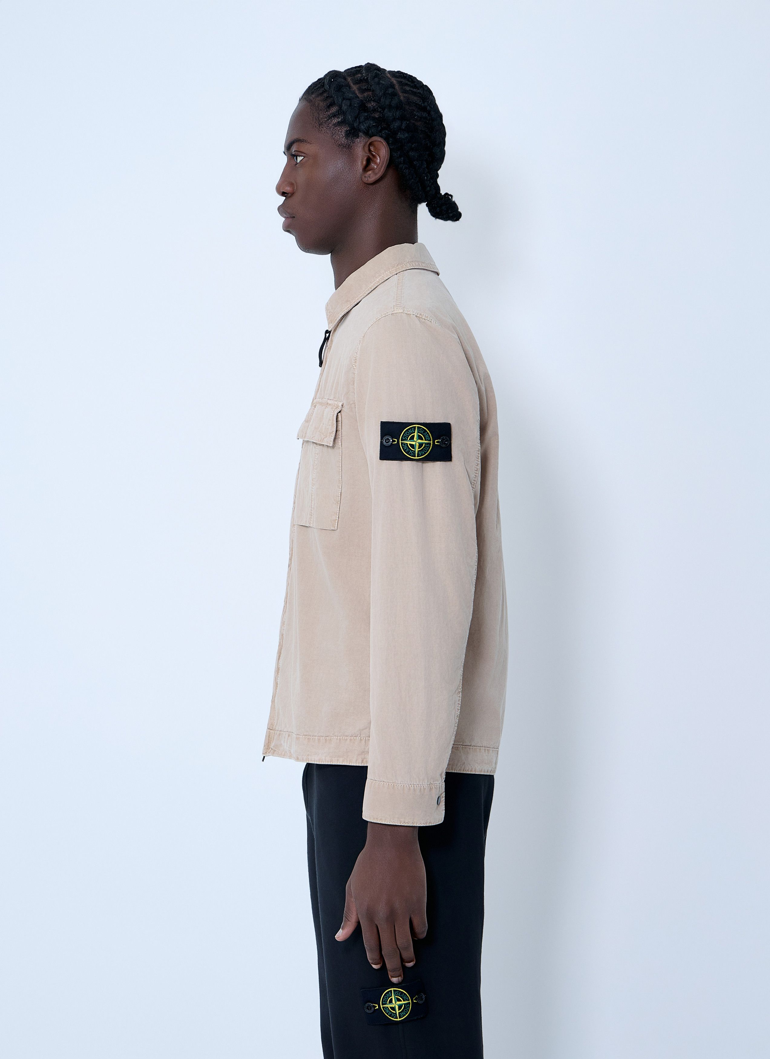 Stone Island Logo Patch Overshirt Size US L / EU 52-54 / 3 - 3 Thumbnail