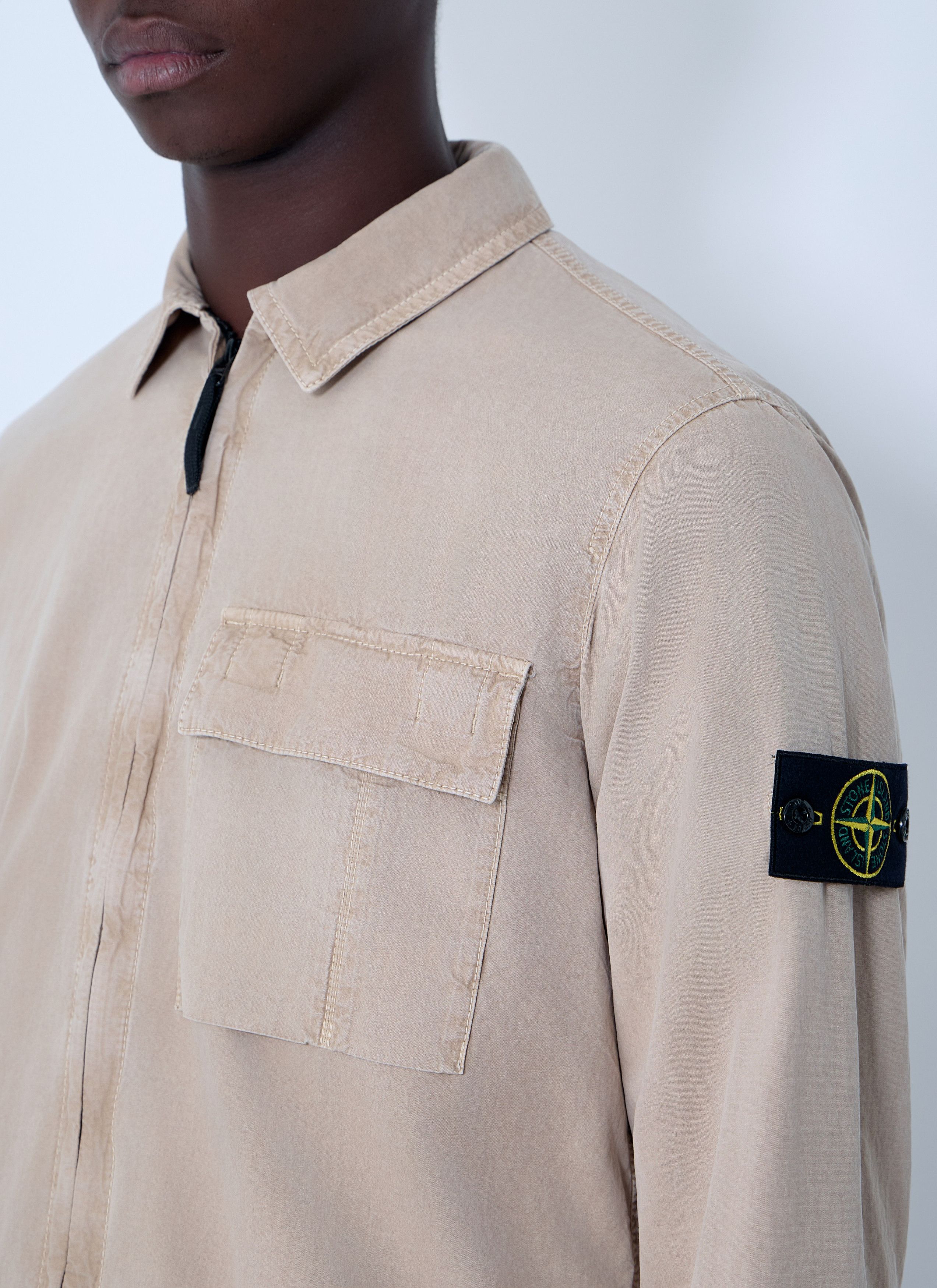 Stone Island Logo Patch Overshirt Size US XL / EU 56 / 4 - 5 Thumbnail