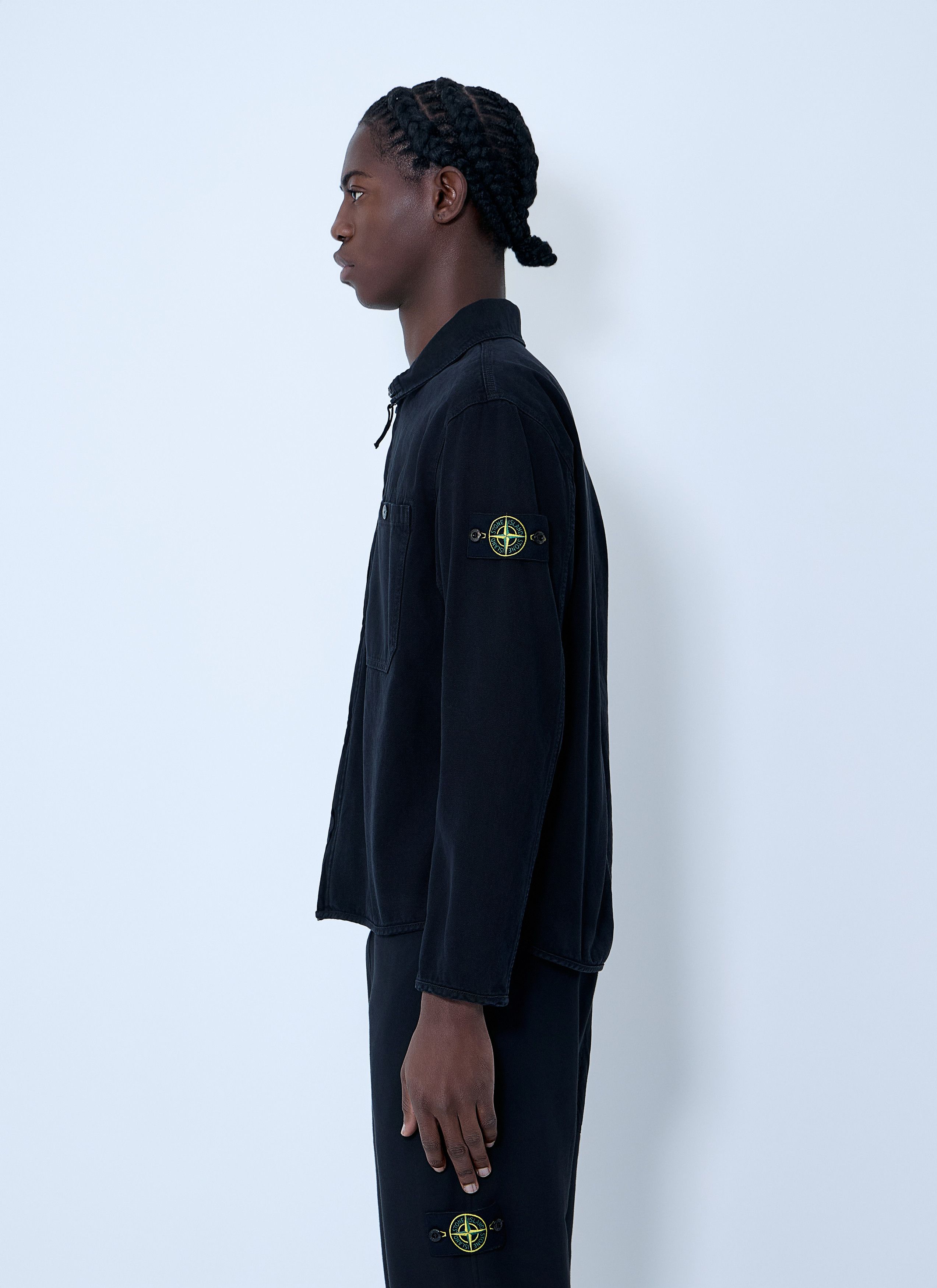 Stone Island Logo Patch Overshirt Size US L / EU 52-54 / 3 - 3 Thumbnail