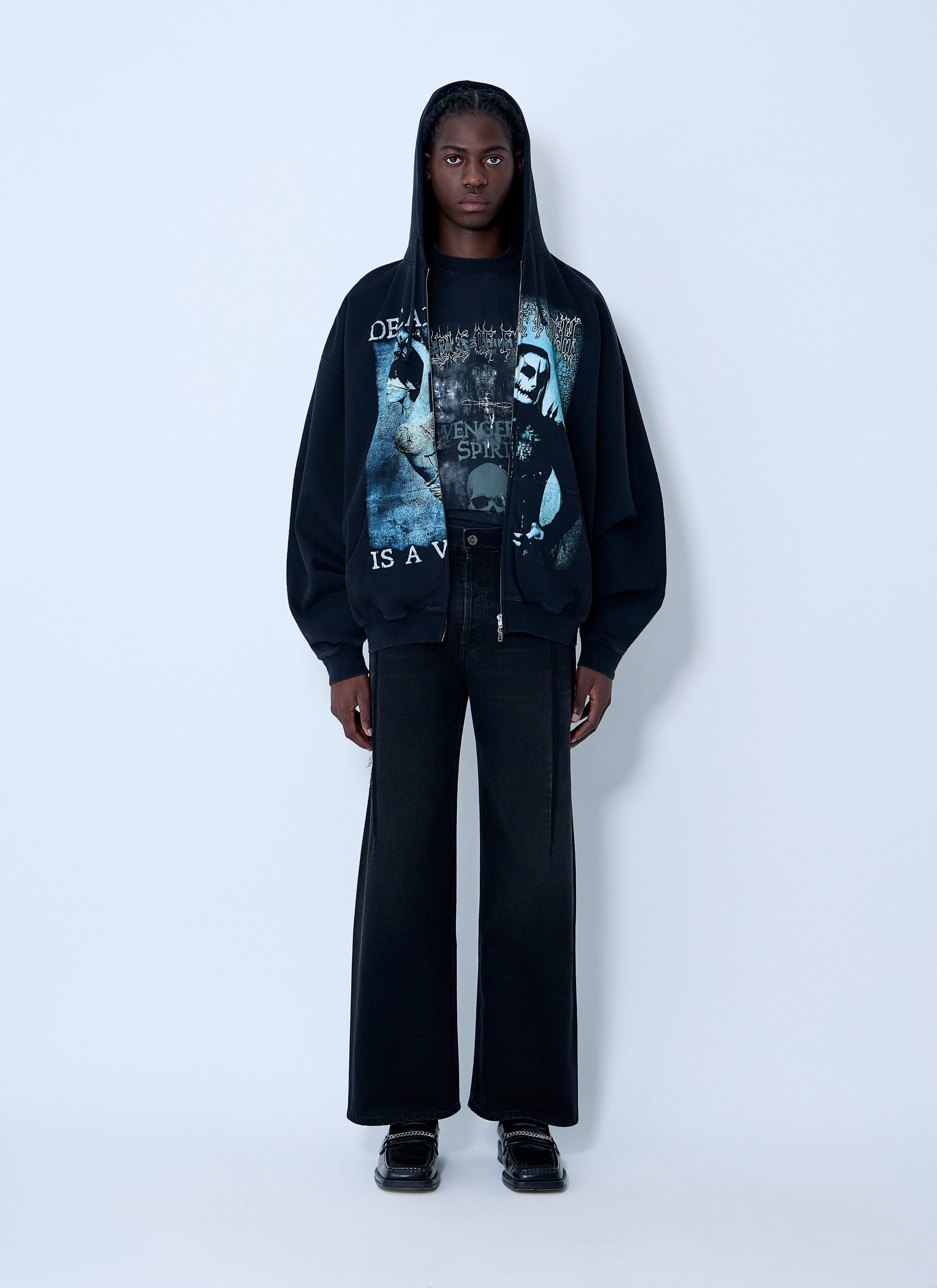 Vetements Cof Cut-Up Zip-Up Hooded Sweatshirt Size US S / EU 44-46 / 1 - 2 Thumbnail