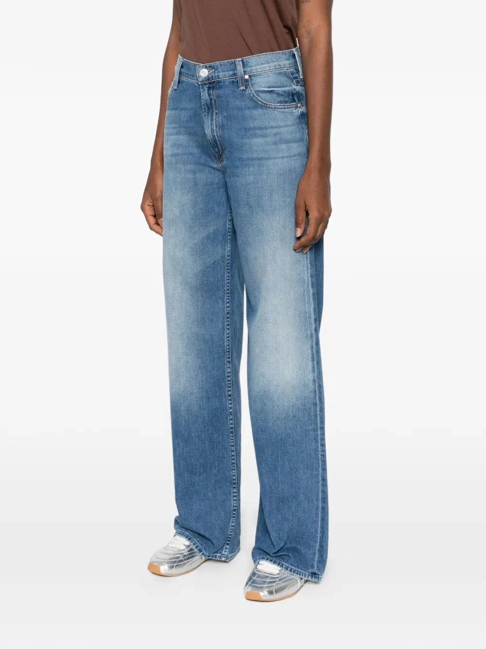 MOTHER `The Rerun Zip Sneak` Jeans Size 25" / US 0 / IT 36 - 3 Thumbnail