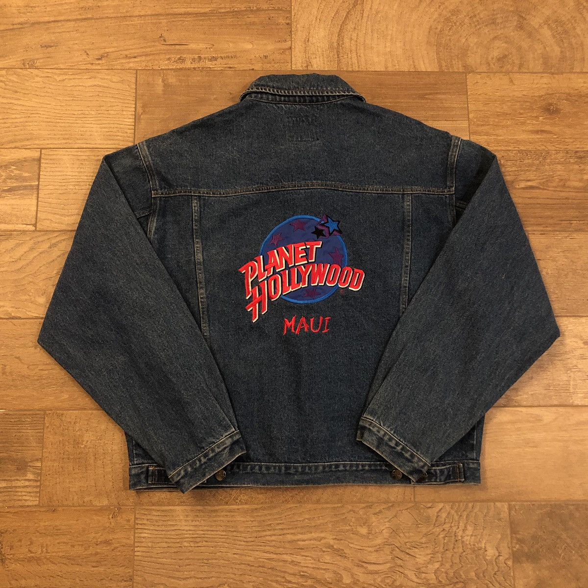 Vintage Vintage 1991 Planet Hollywood Maui Denim Jacket | Grailed