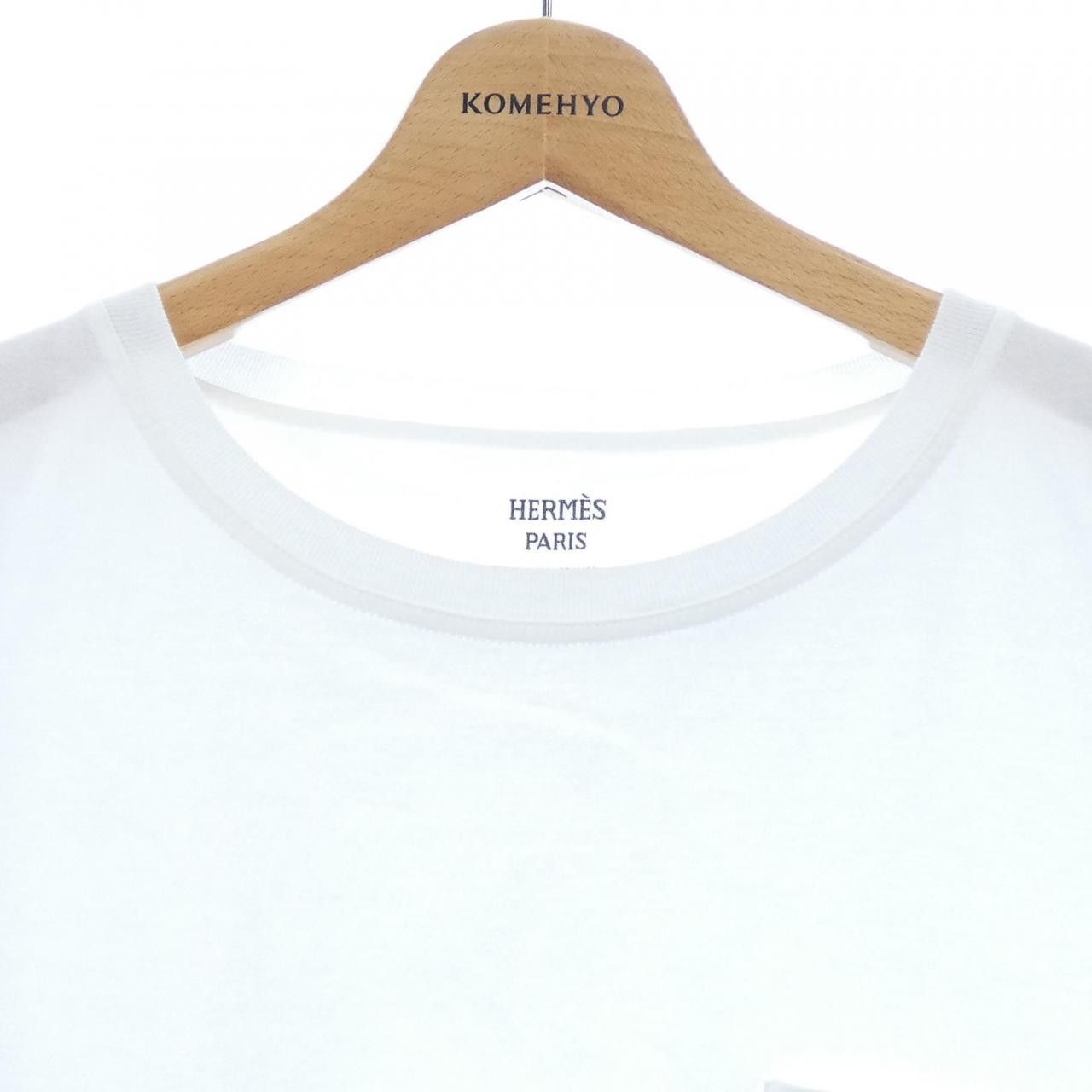 Hermes Hermes Hermes CLIQUTIS44 T-shirt Cotton T-Shirts DUTY FREE for USA Size ONE SIZE - 5 Thumbnail
