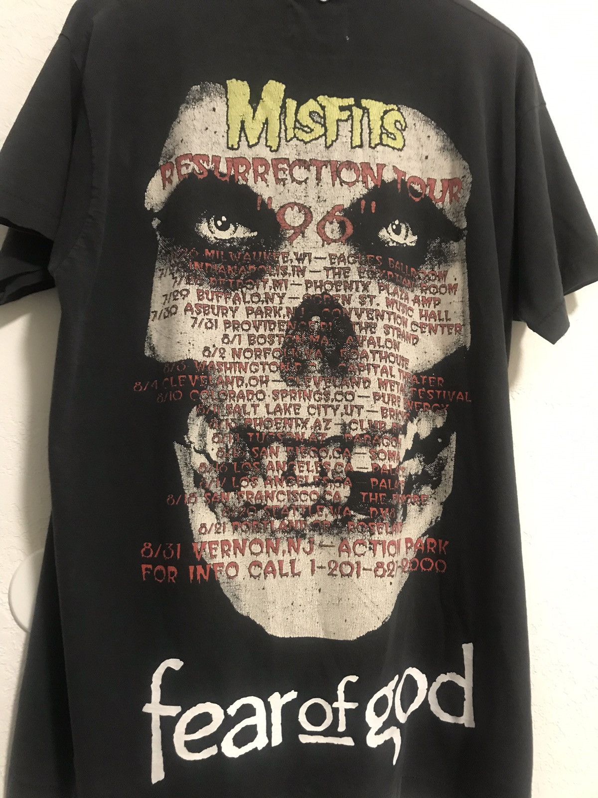 Fear of God Fear Of God 4th Collection Misfits 1 of 1 Vintage Tee
