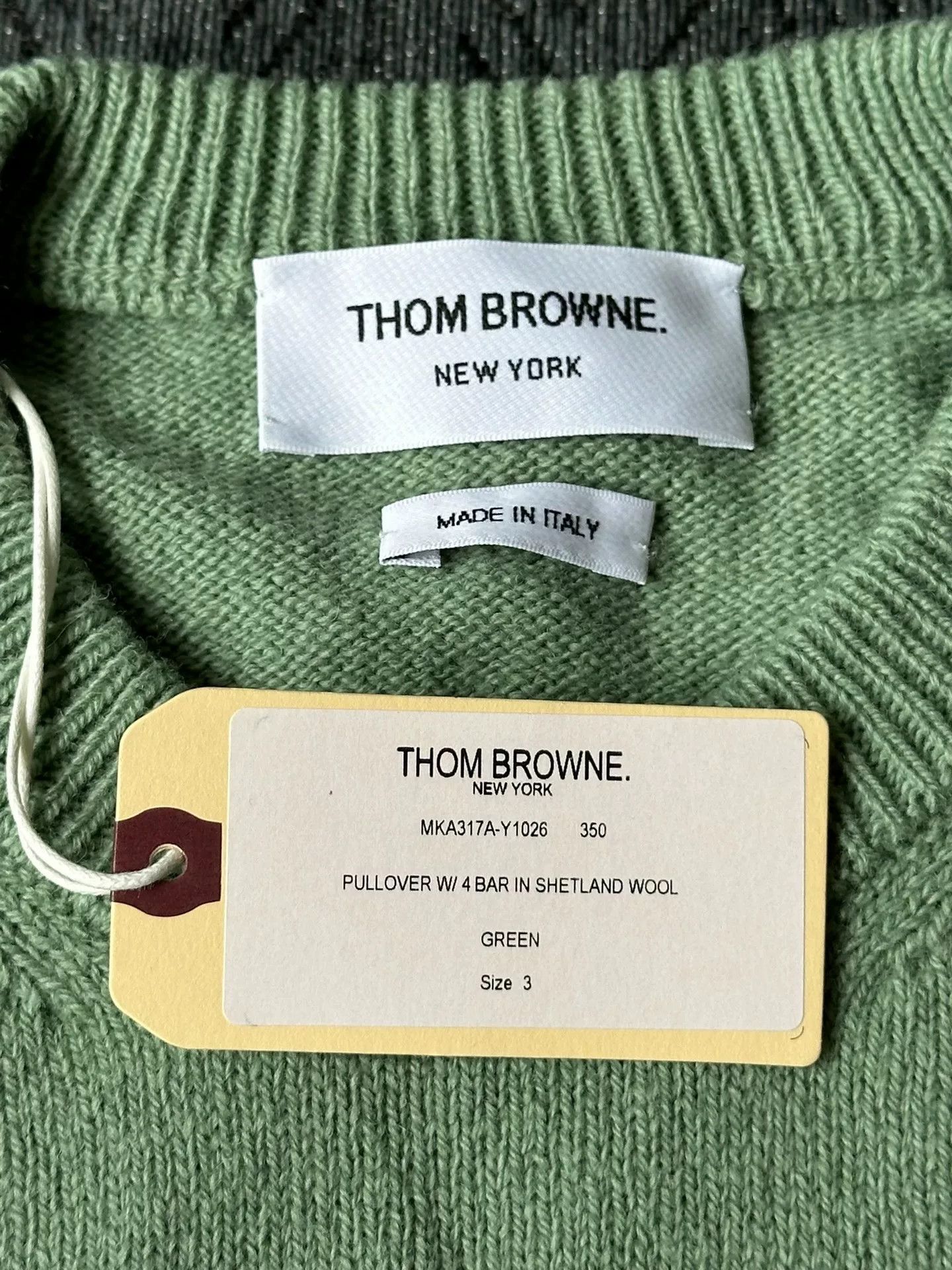 Thom Browne Thom Browne Green Sweater Size 3 Size US S / EU 44-46 / 1 - 3 Thumbnail