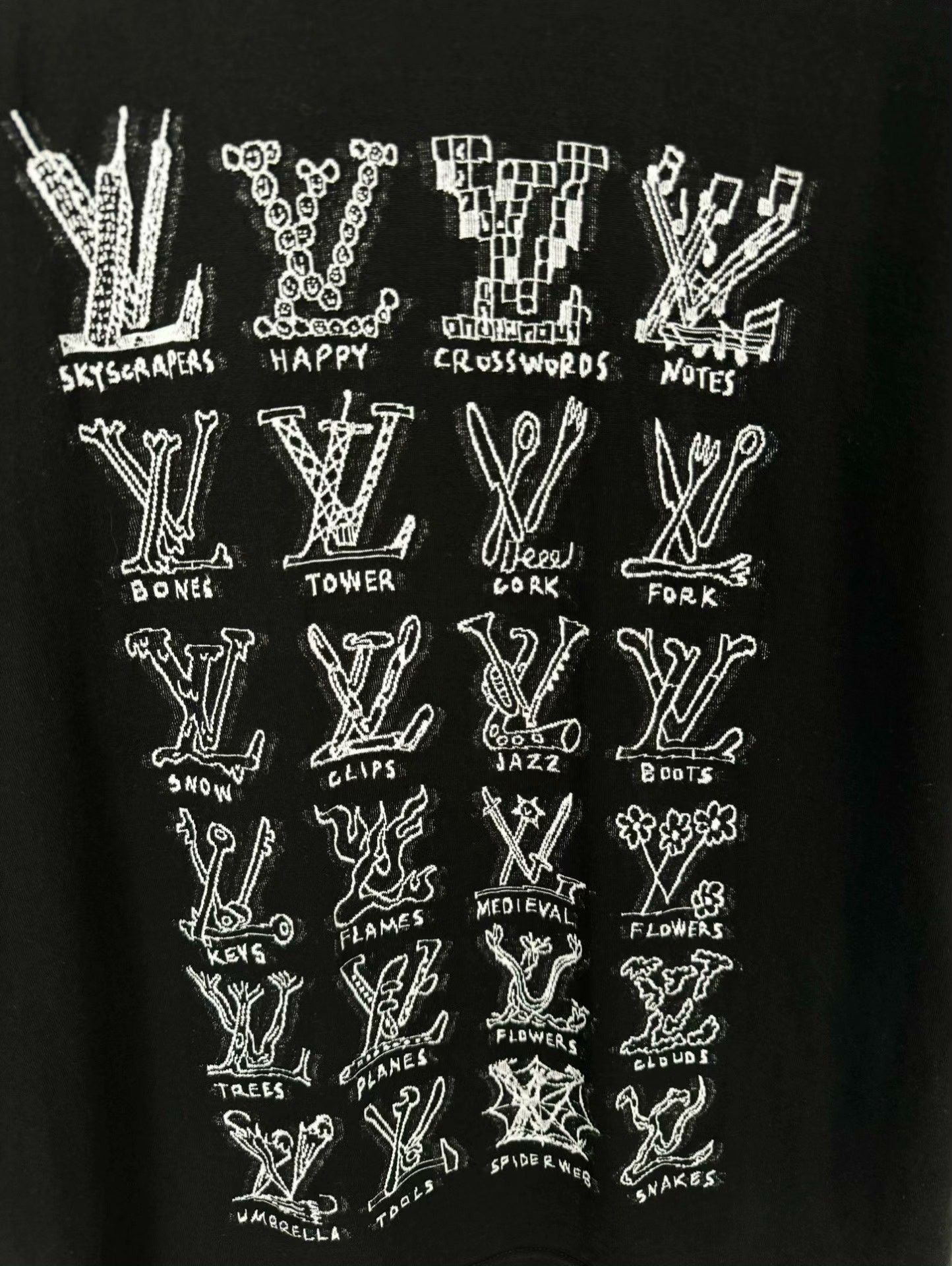 Louis Vuitton Louis Vuitton Black Short Sleeve T-shirt Size US L / EU 52-54 / 3 - 2 Thumbnail