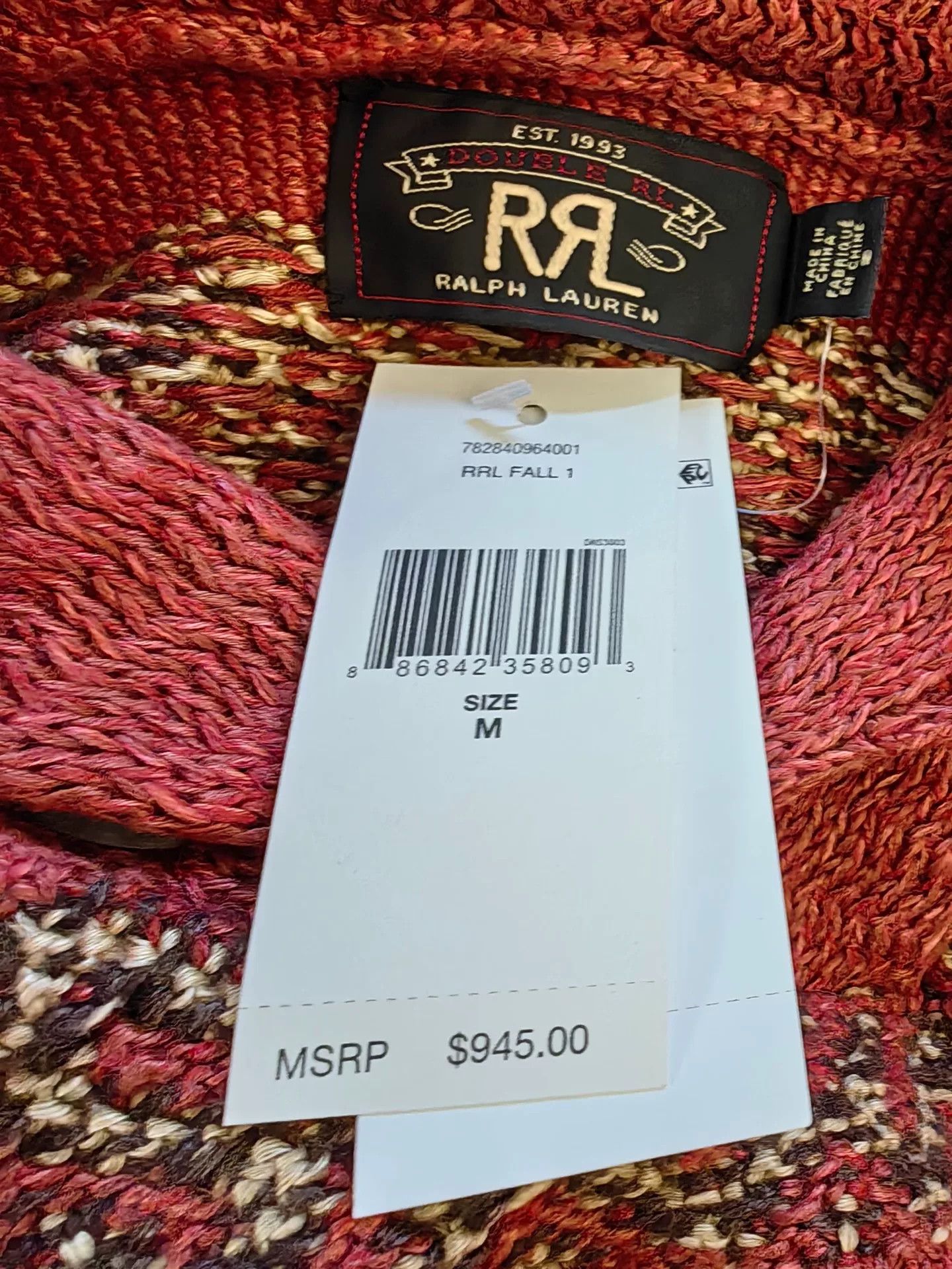 RRL Ralph Lauren RRL 1940s Southwestern Pullover Sweater Size US M / EU 48-50 / 2 - 3 Thumbnail