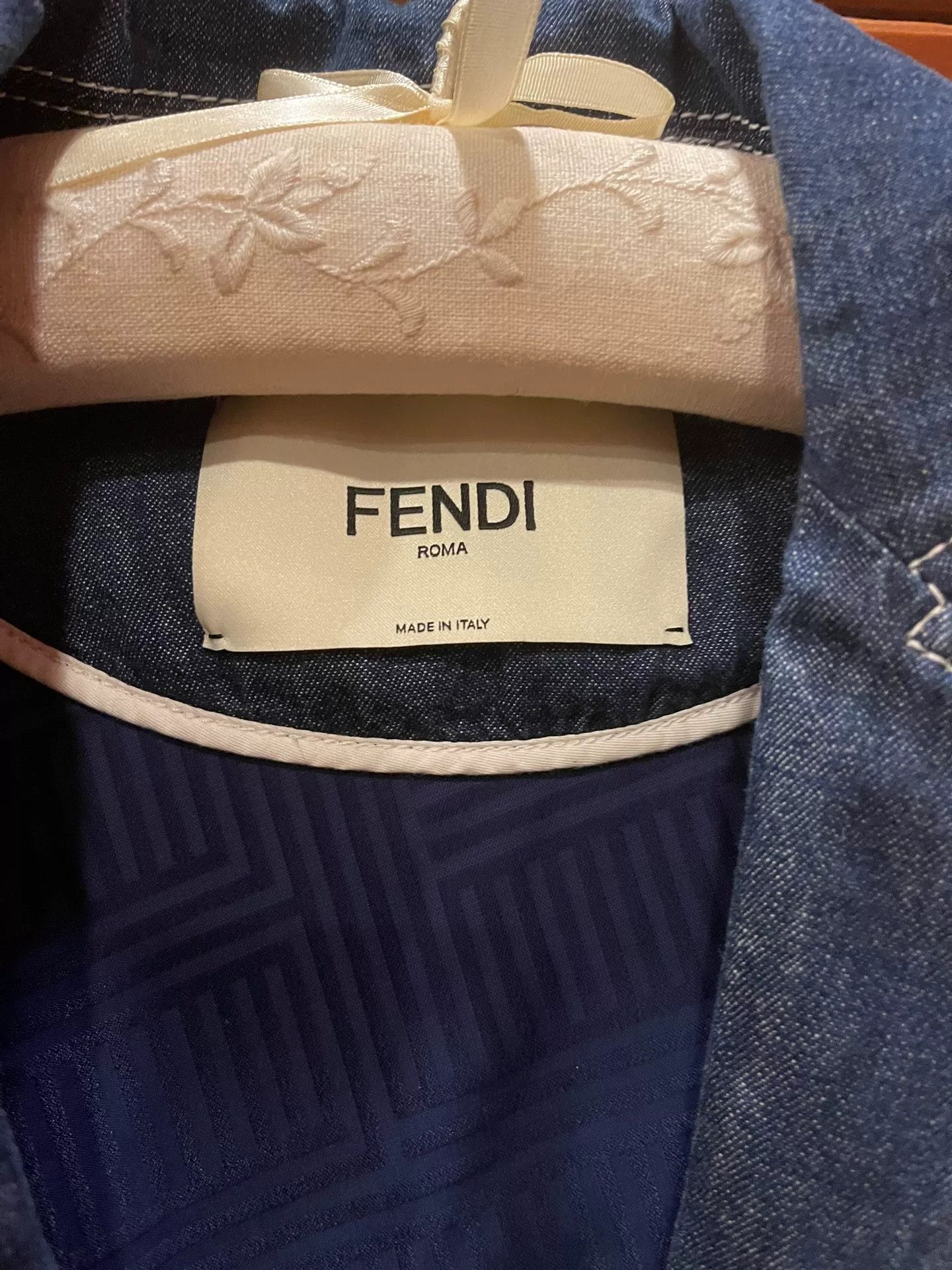 Fendi Fendi Classic Denim Jacket with Large Pockets Size US M / EU 48-50 / 2 - 3 Thumbnail