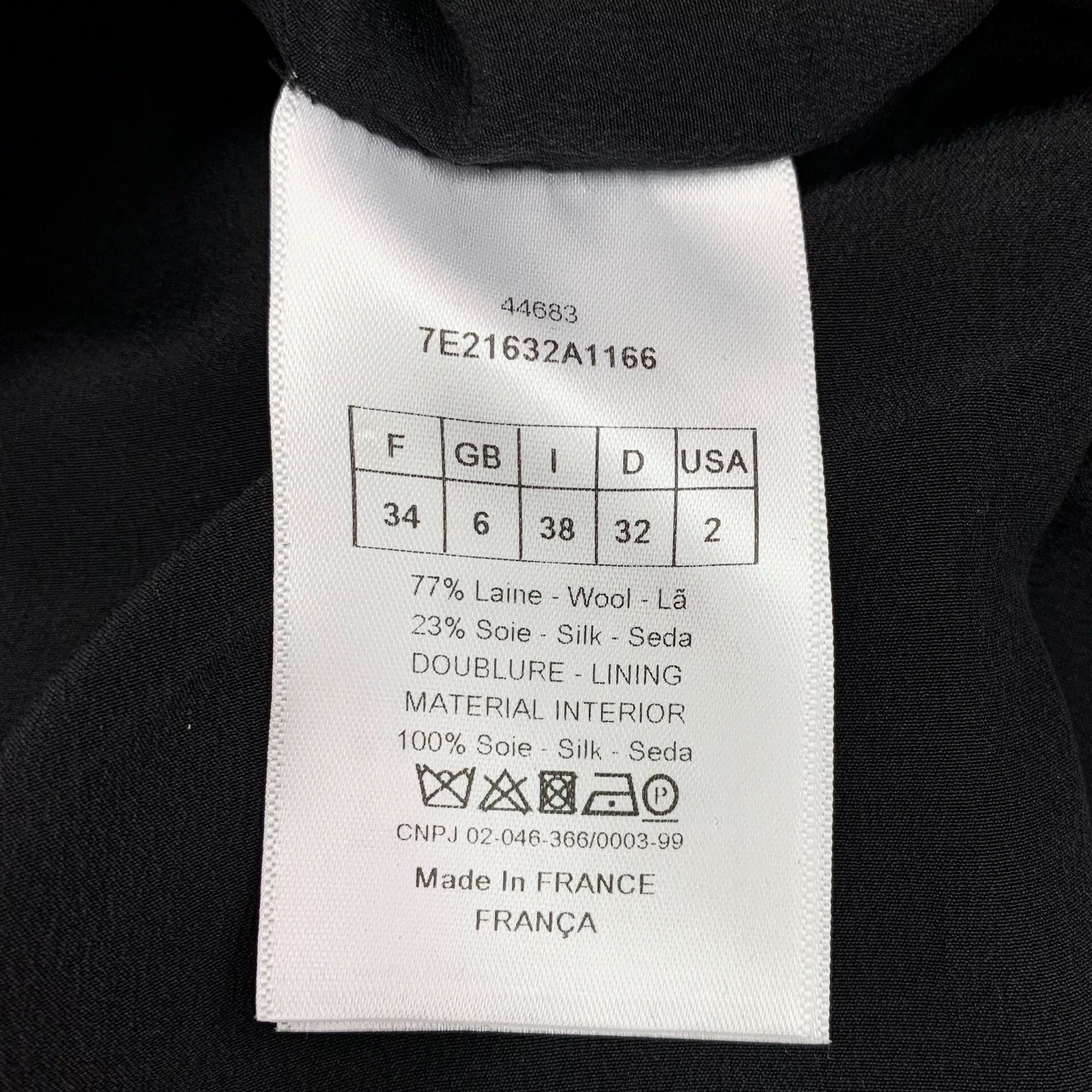 Dior dior black cotton short sleeve dress Size US 34 / EU 50 - 6 Thumbnail