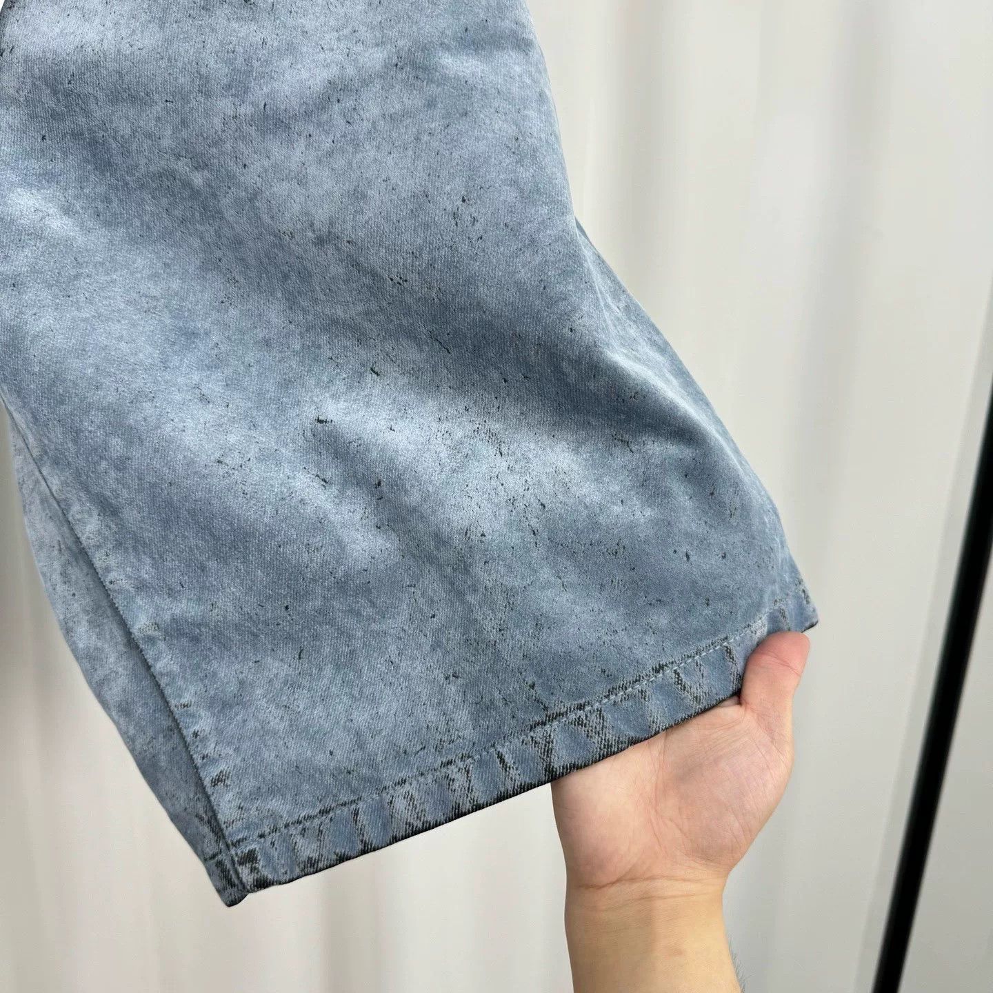 Dior dior erl blue gray denim shorts size w34 Size US 34 / EU 50 - 4 Thumbnail