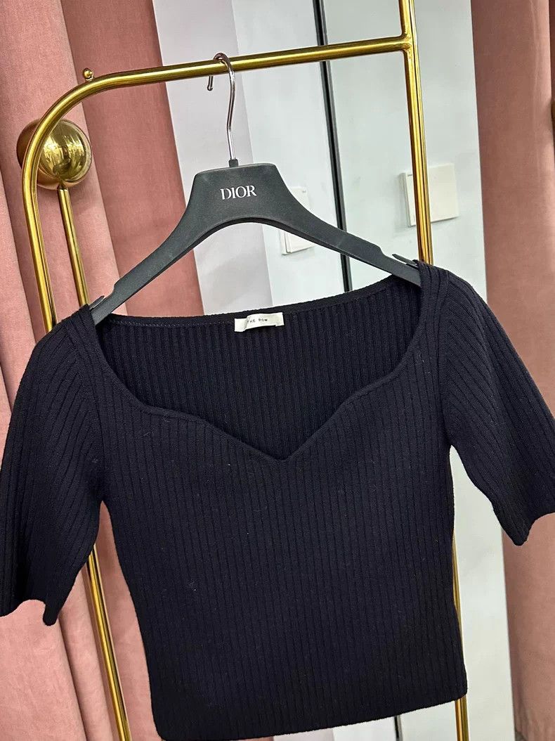 The Row The Row Grais Black Rib Wool Top Size US S / EU 44-46 / 1 - 2 Thumbnail
