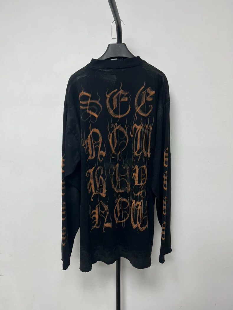 Balenciaga Balenciaga Sanskrit Logo Long Sleeve Size US M / EU 48-50 / 2 - 2 Thumbnail