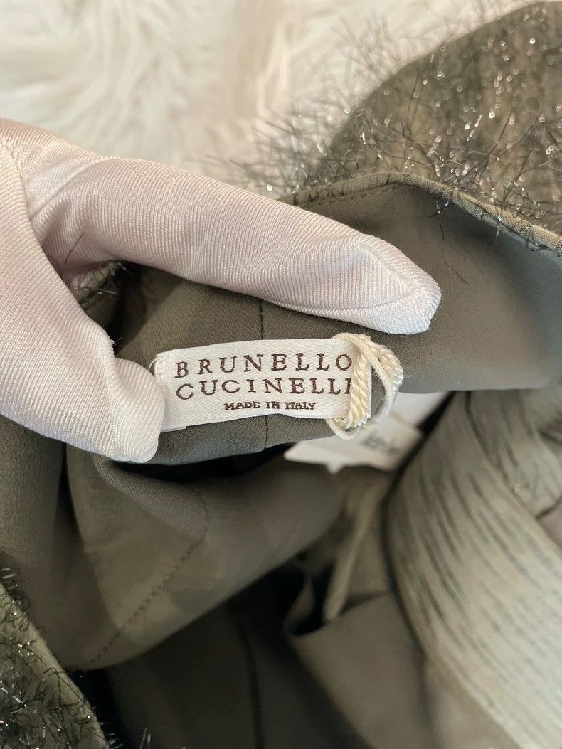 Brunello Cucinelli Brunello Cucinelli Green Cotton Trousers Size US 38 / EU 54 - 3 Thumbnail