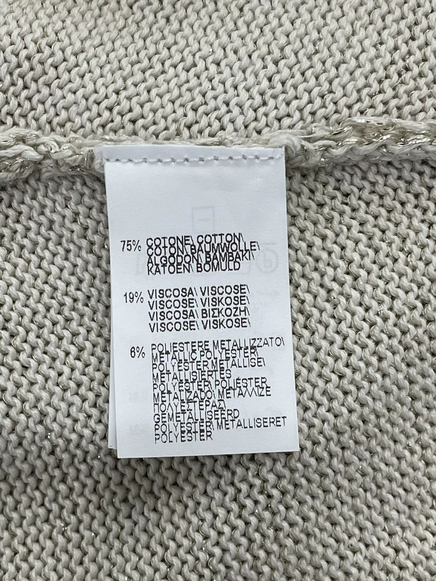 Brunello Cucinelli Brunello Cucinelli Beige Knit Top Size US XS / EU 42 / 0 - 5 Thumbnail