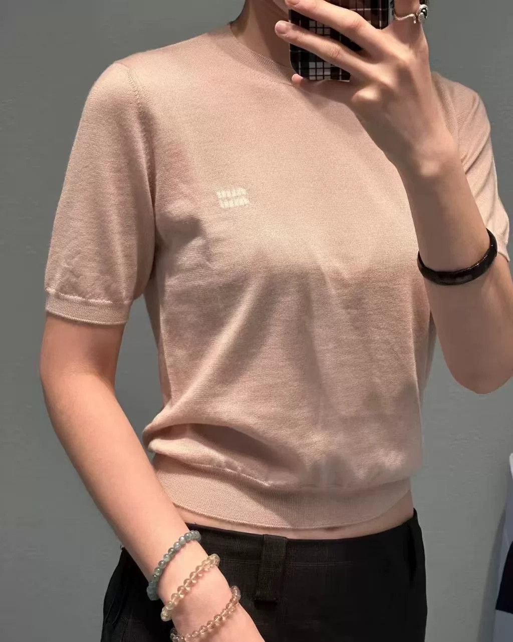 Miu Miu miu miu women's knit sweater with logo Size US S / EU 44-46 / 1 - 2 Thumbnail