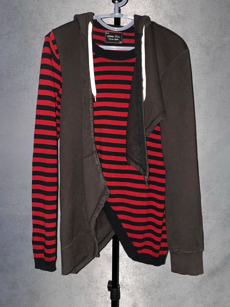 Number (N)ine Number (N)ine Striped Asymmetric Hoodie Set Size US S / EU 44-46 / 1 - 2 Thumbnail