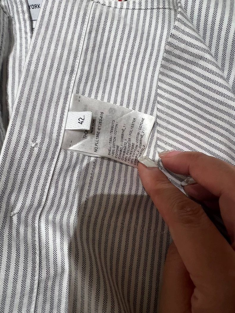 Thom Browne Thom Browne Striped Short Sleeve Shirt Size US L / EU 52-54 / 3 - 4 Thumbnail