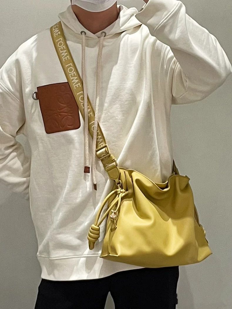 Loewe Loewe Leather Logo Hoodie Sweatshirt Size US XL / EU 56 / 4 - 8 Thumbnail