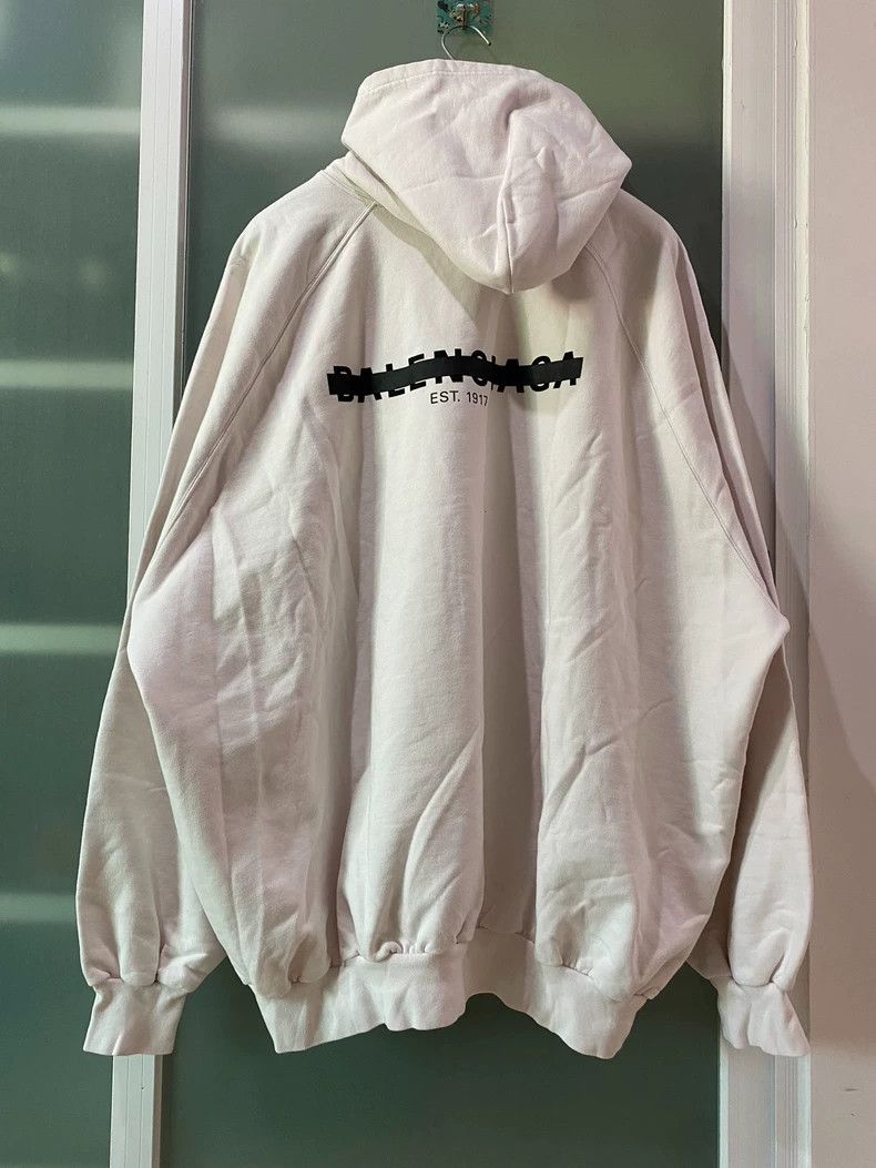 Balenciaga Balenciaga Deconstructed Logo Hoodie Size US M / EU 48-50 / 2 - 2 Thumbnail