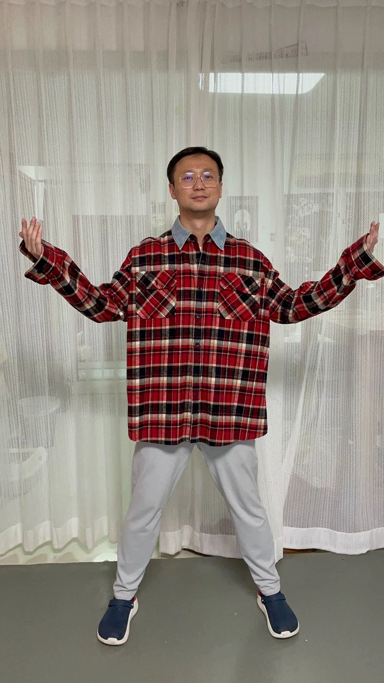 Fear of God FOG Season 5 Red Plaid Denim Collar Shirt Size US M / EU 48-50 / 2 - 7 Thumbnail