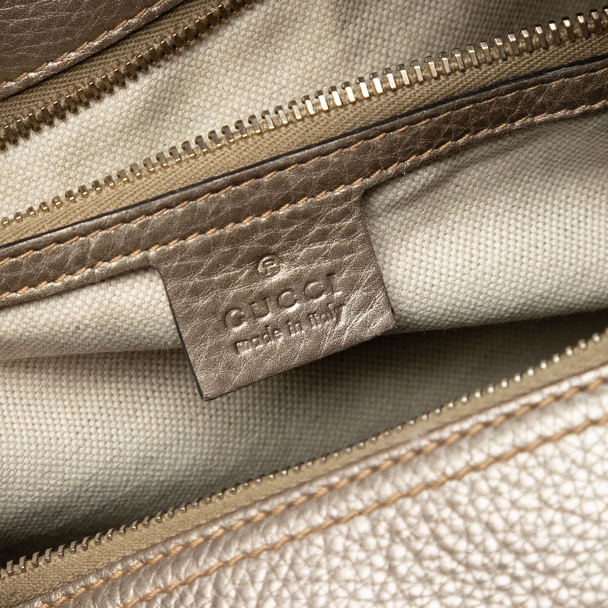 Gucci Gucci Medium Calfskin Bamboo Shopper Boston Bag Size ONE SIZE - 5 Thumbnail