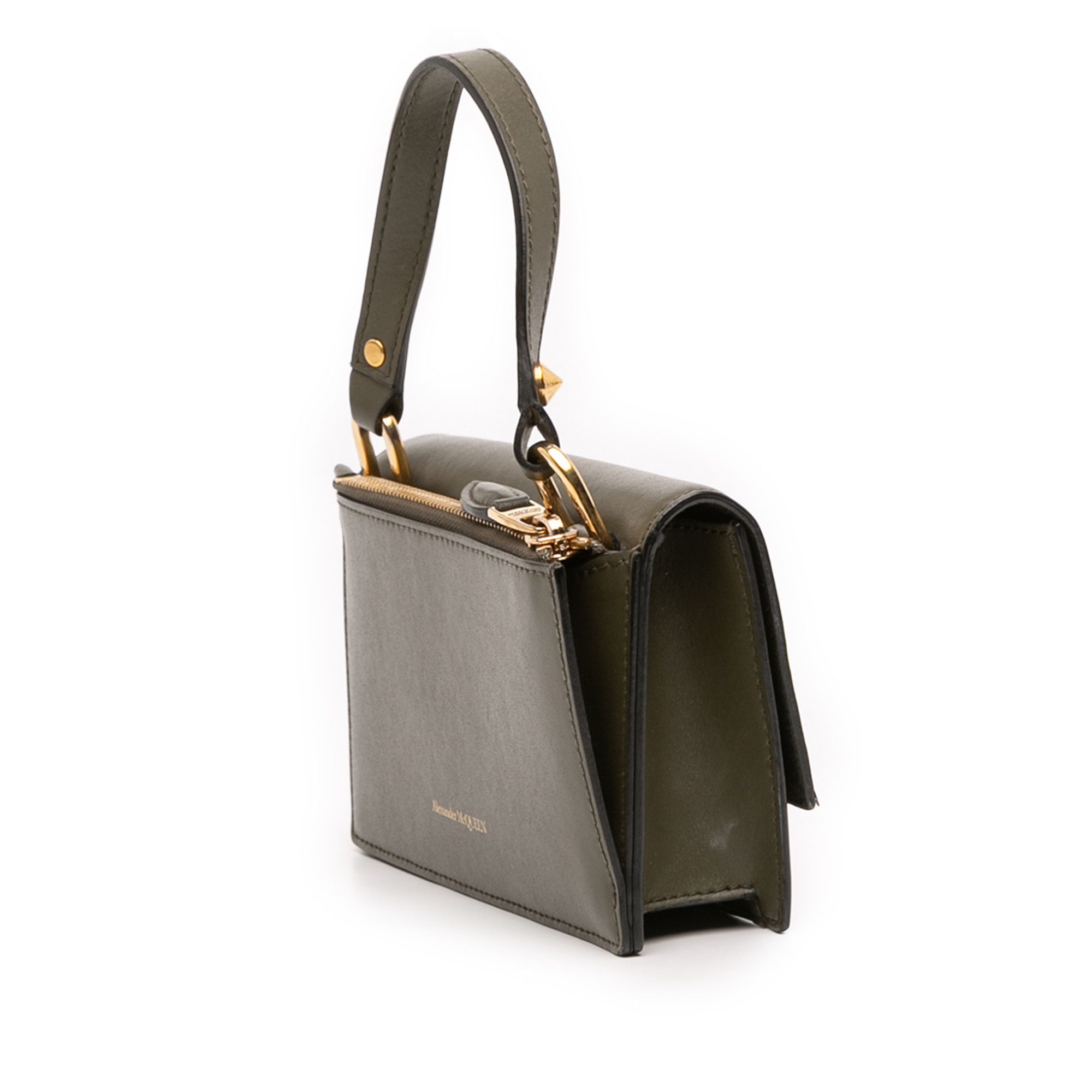 Alexander McQueen Alexander McQueen Mini Leather Skull Lock Top Handle Bag Size ONE SIZE - 2 Thumbnail