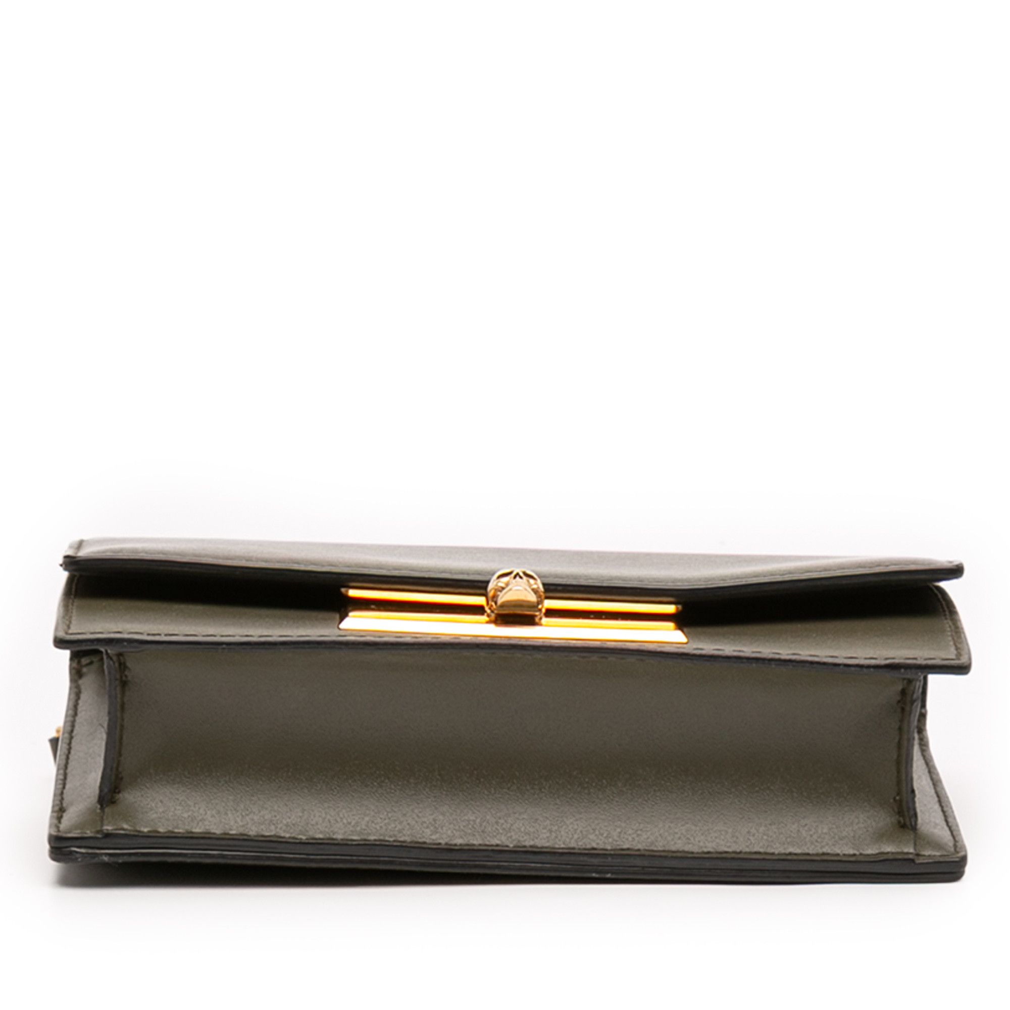 Alexander McQueen Alexander McQueen Mini Leather Skull Lock Top Handle Bag Size ONE SIZE - 3 Thumbnail