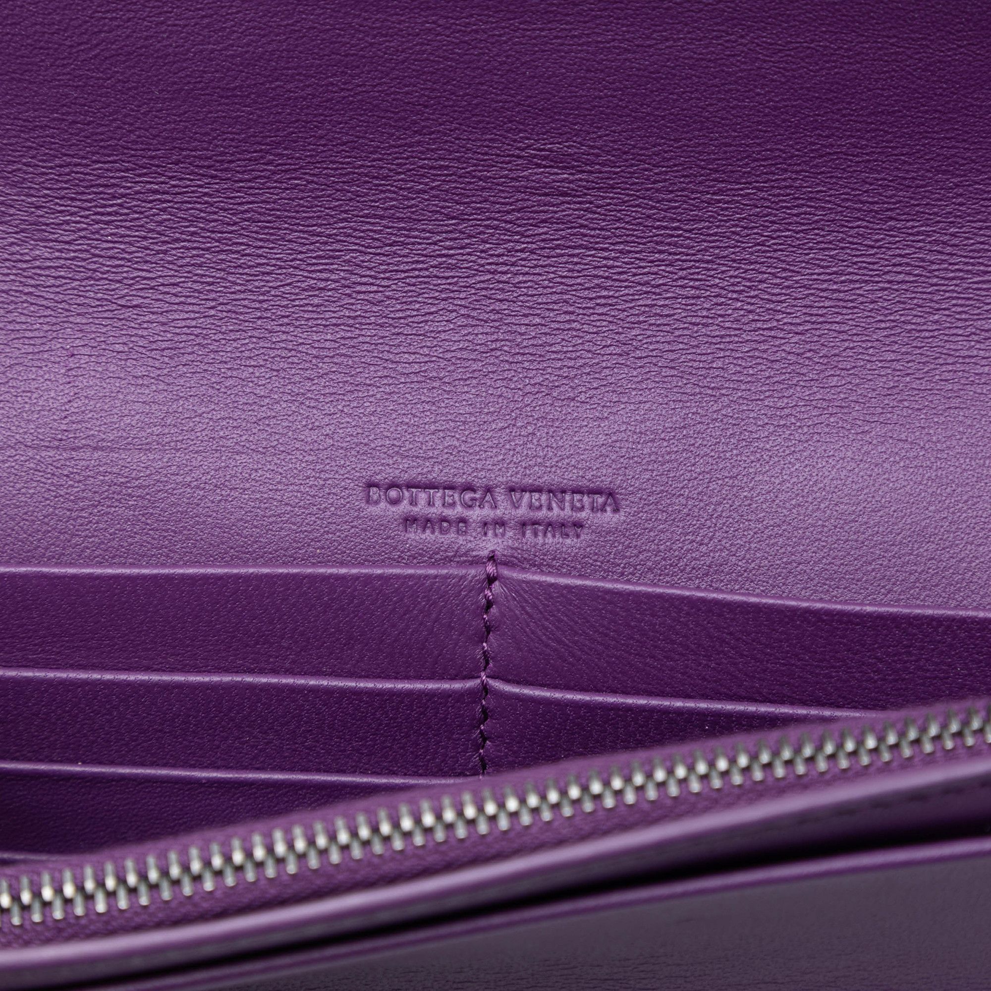 Bottega Veneta Bottega Veneta Nappa Intrecciato Embroidered Continental Wallet on Chain Size ONE SIZE - 5 Thumbnail