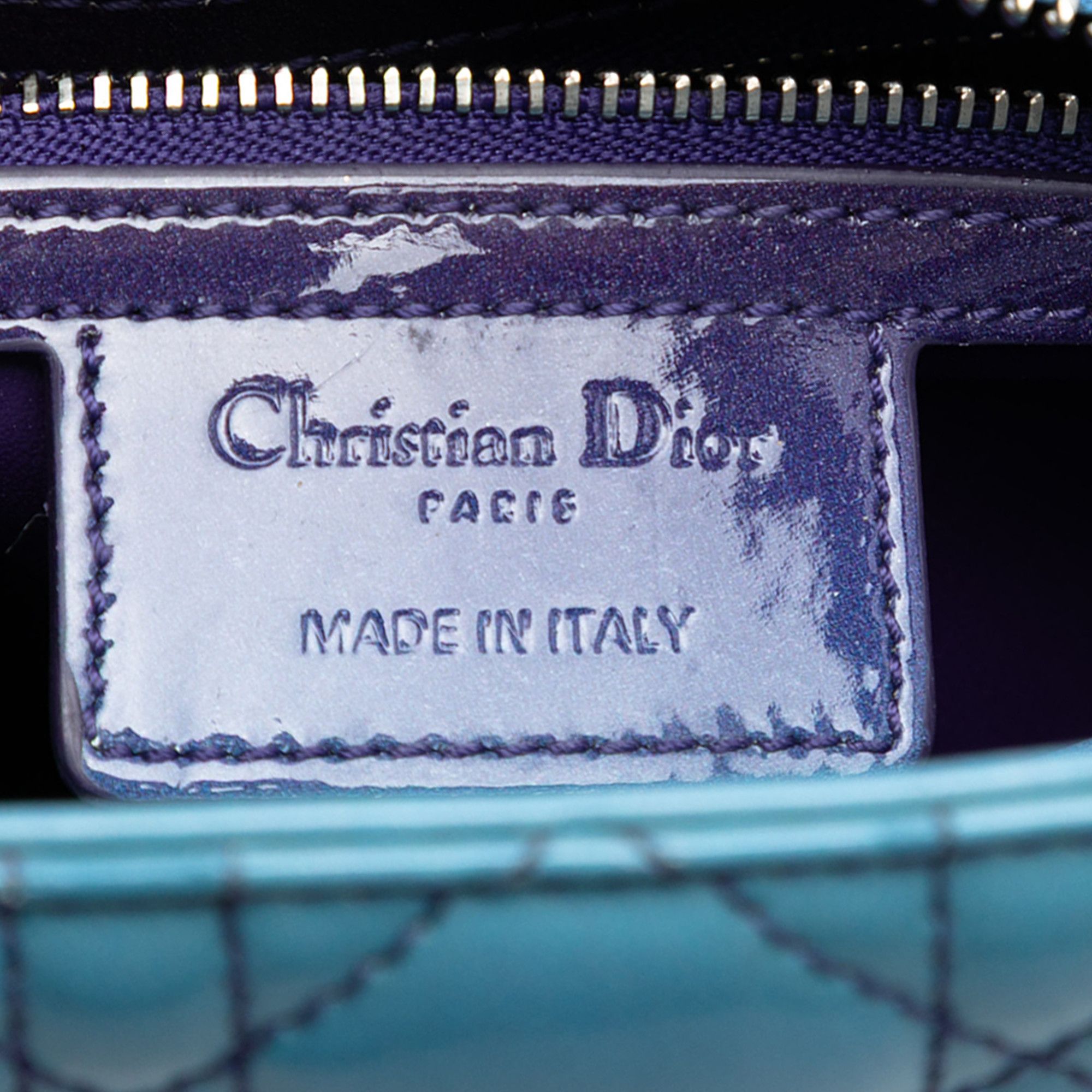 Dior Dior Medium Ombre Patent Cannage Lady Dior Size ONE SIZE - 5 Thumbnail