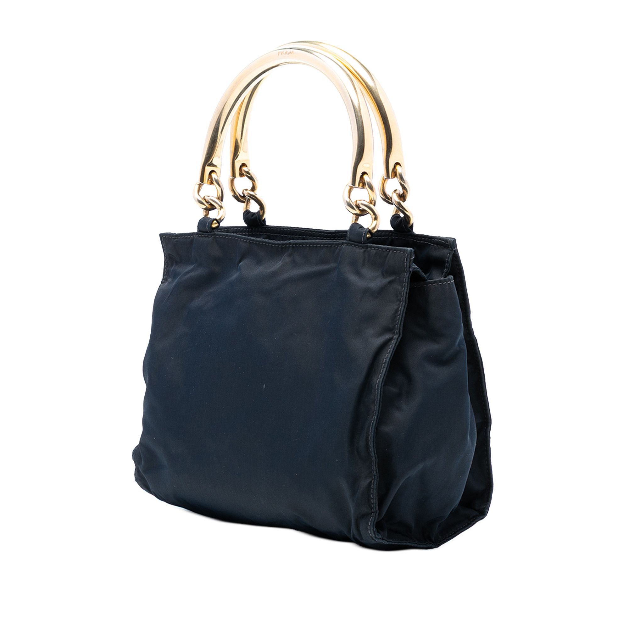 Prada Prada Tessuto Metal Handle Bag Size ONE SIZE - 2 Thumbnail