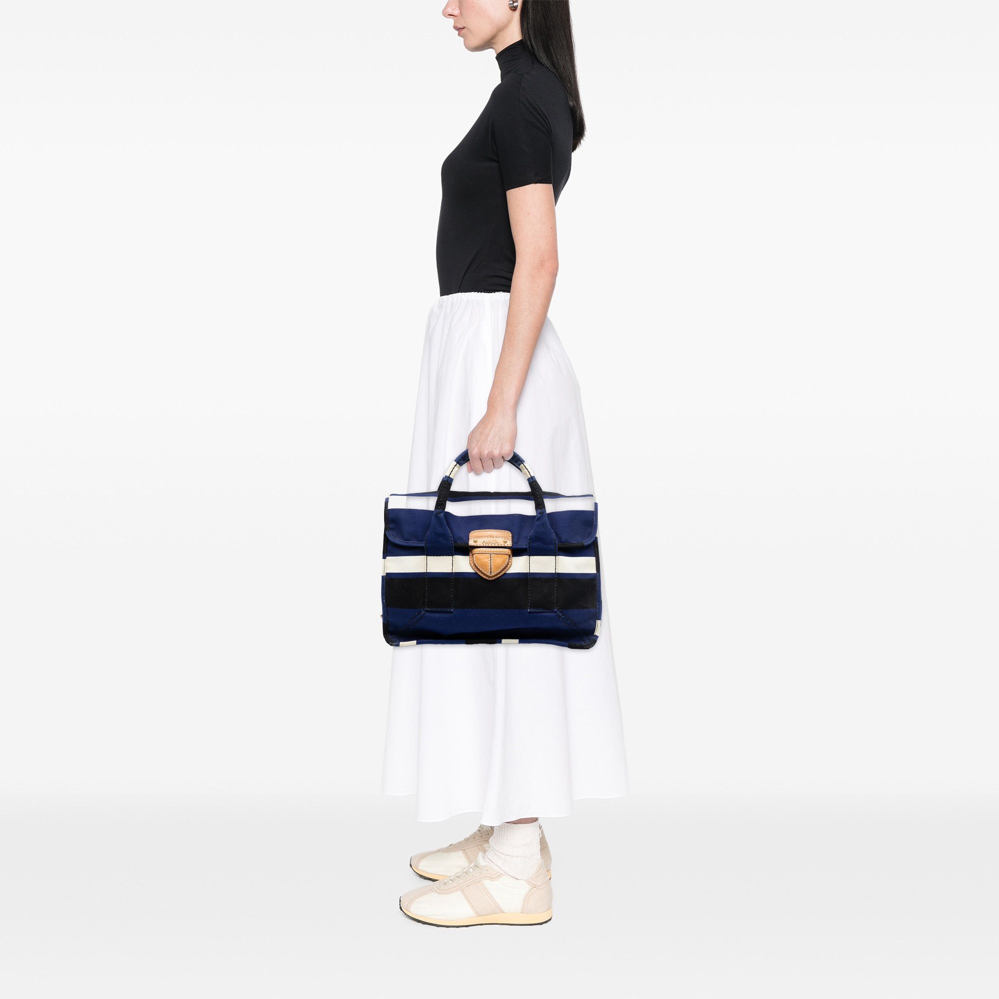 Prada Prada Canvas Canapa Pattina Satchel Size ONE SIZE - 7 Thumbnail